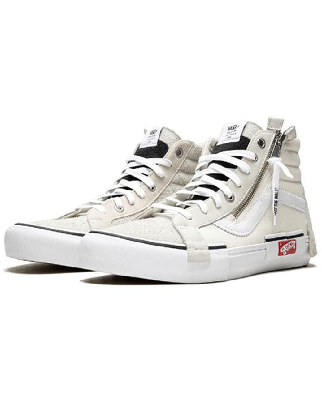 Vans White Sk8-Hi Cap Lx 'Marshmallow' for men