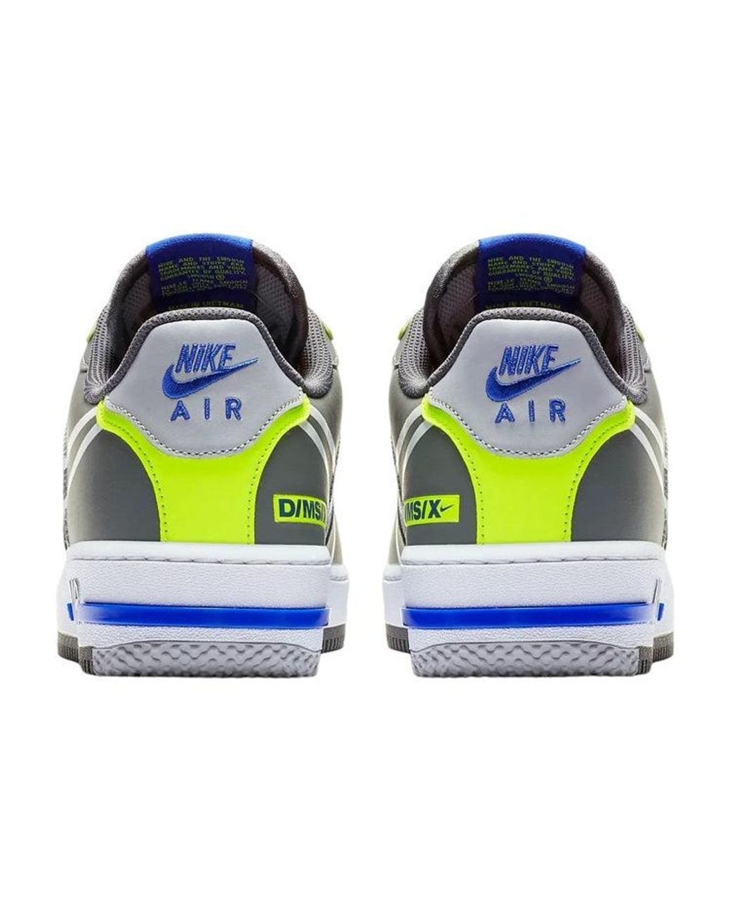 Nike Blue Air Force 1 React 'Wolf' for men