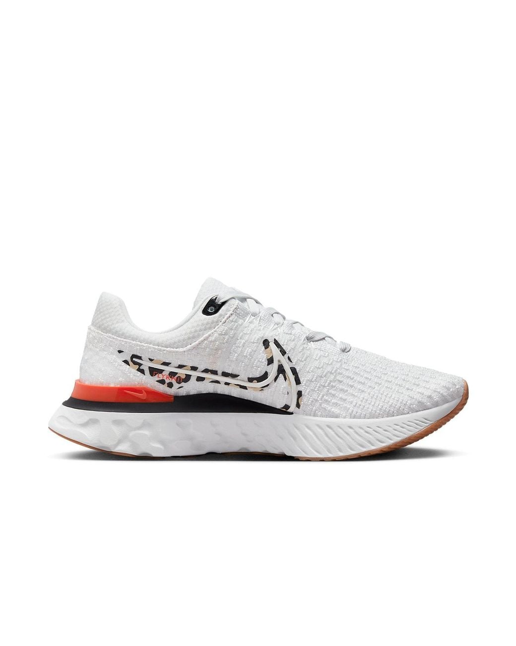 Nike White (Wmns) React Infinity Run Flyknit 3 'Leopard'