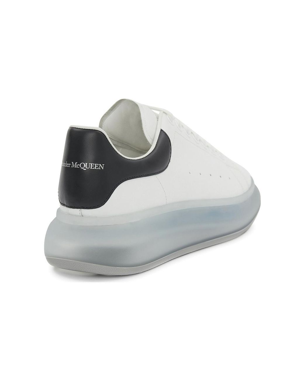 McQueen White Oversized Sneakers 'Clear Sole' for men