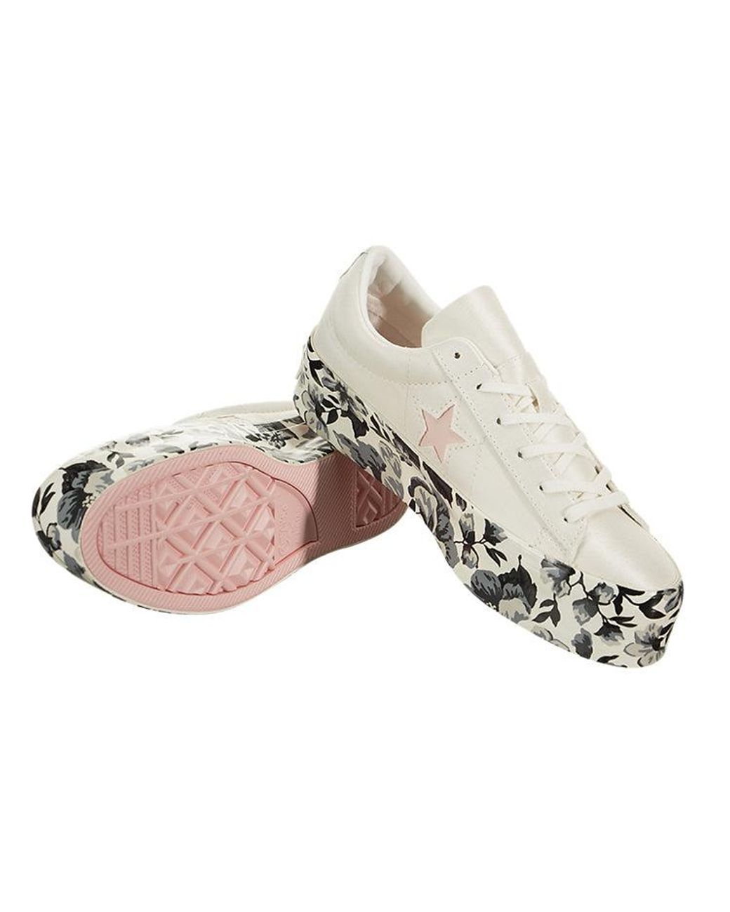 Converse White (Wmns) One Star Platform Ox Canvas Shoes