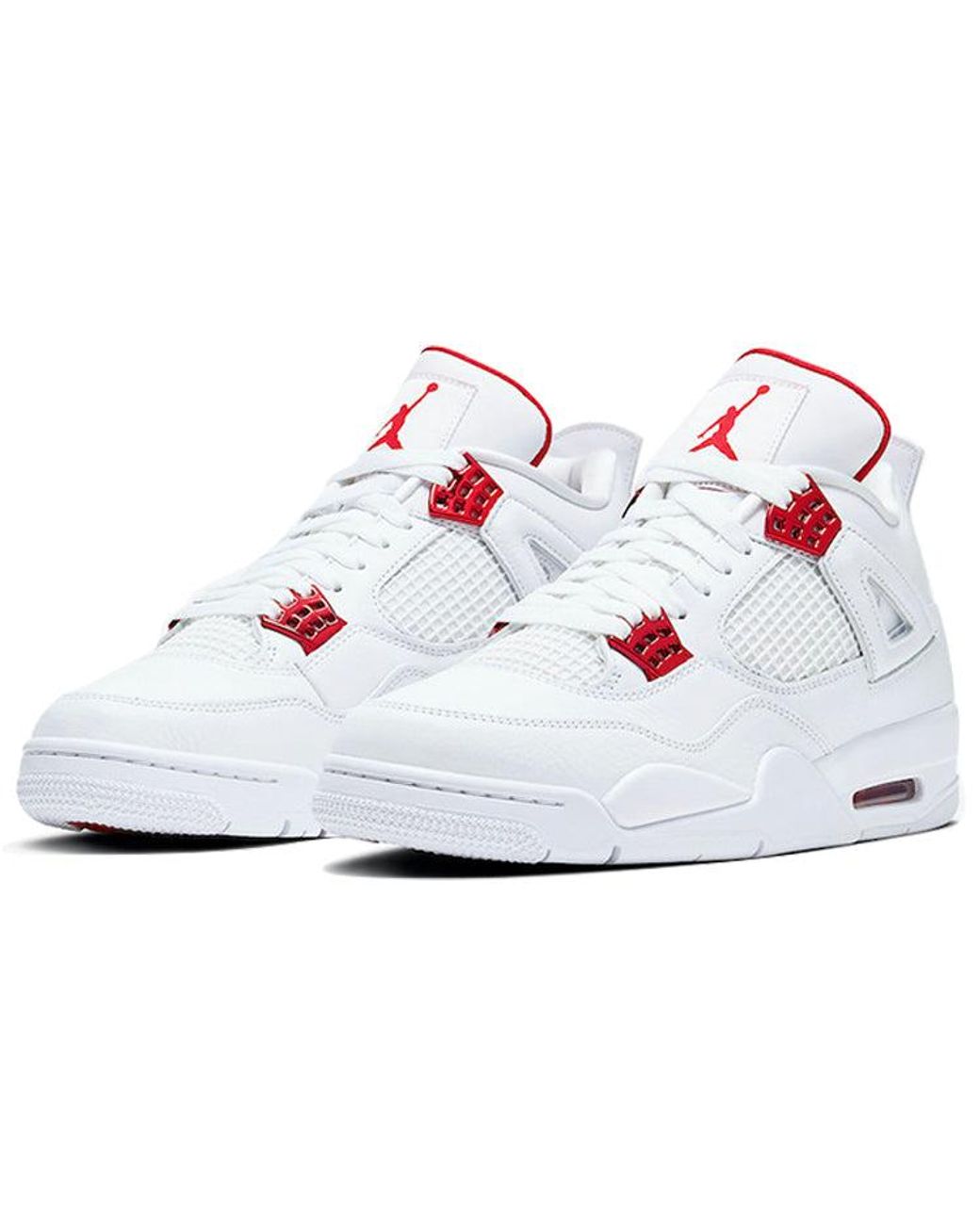 Nike White 4 Retro Metallic' for men
