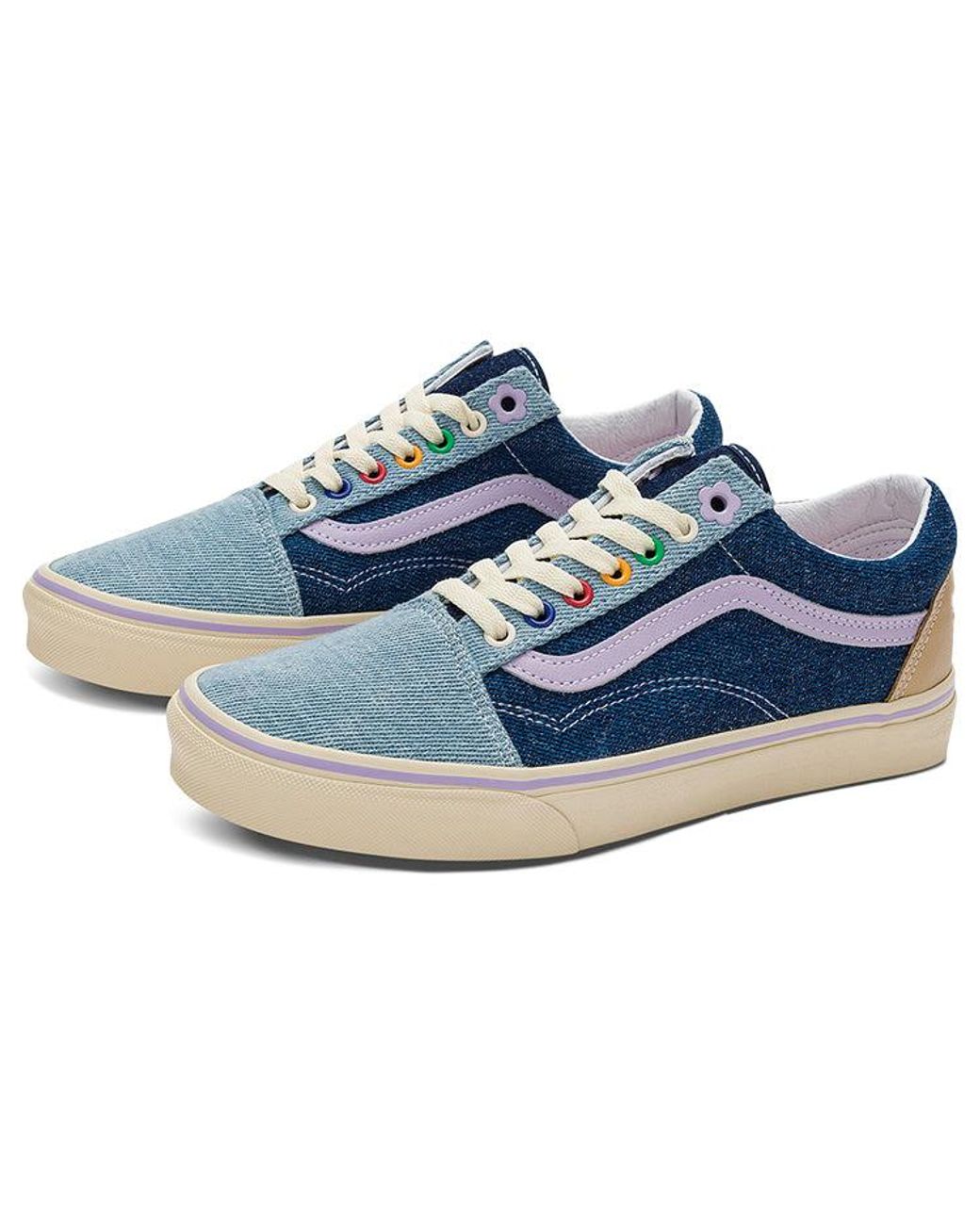 Vans Blue Emma Mulholland On Holiday X Old Skool Denim' for men