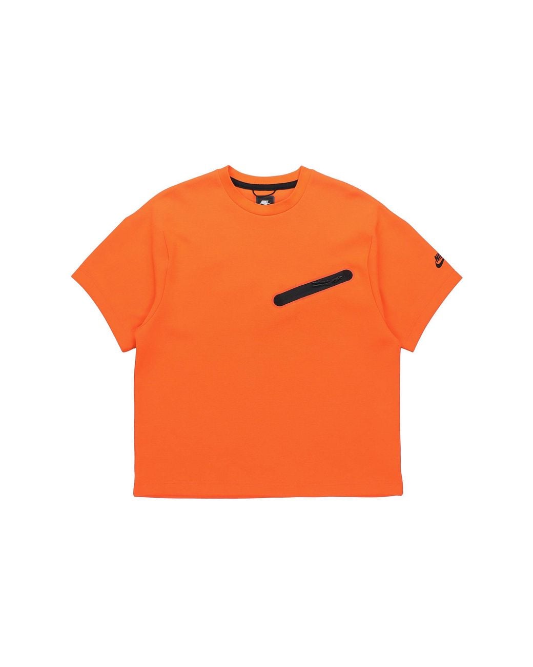 Nike Orange Sportswear Nsw Tech Fleece Short Sleeve for men