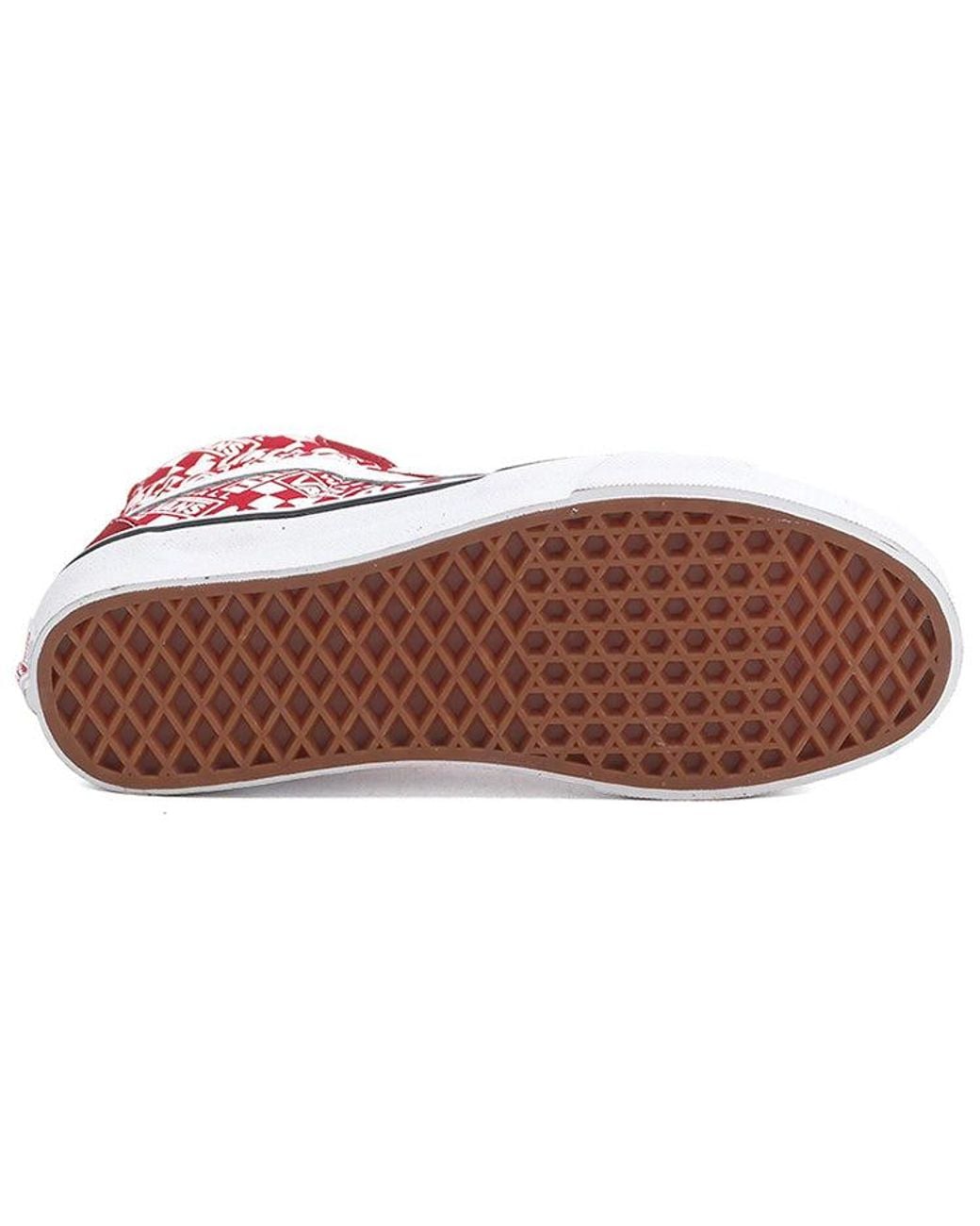 Vans Red Sk8-Hi Off The Wall Shoes for men