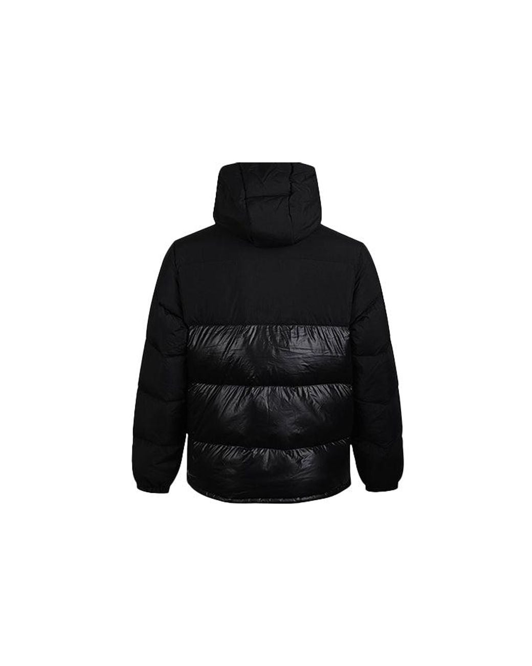 Adidas Black Originals Down Regen Puff Stay Warm Splicing Sports Hooded Down Jacket for men