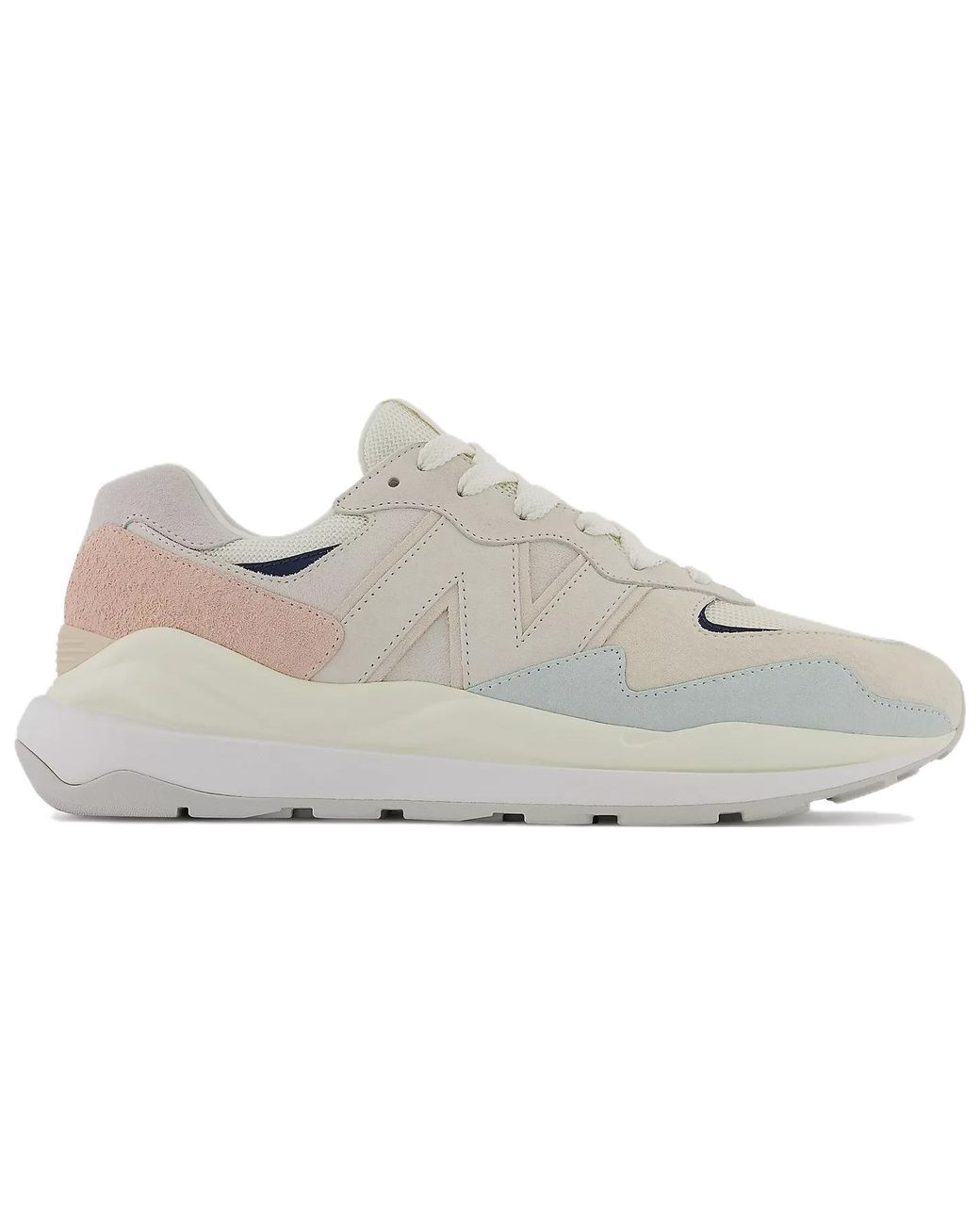 New Balance White 57/40 'Sea Salt Vintage Rose' for men