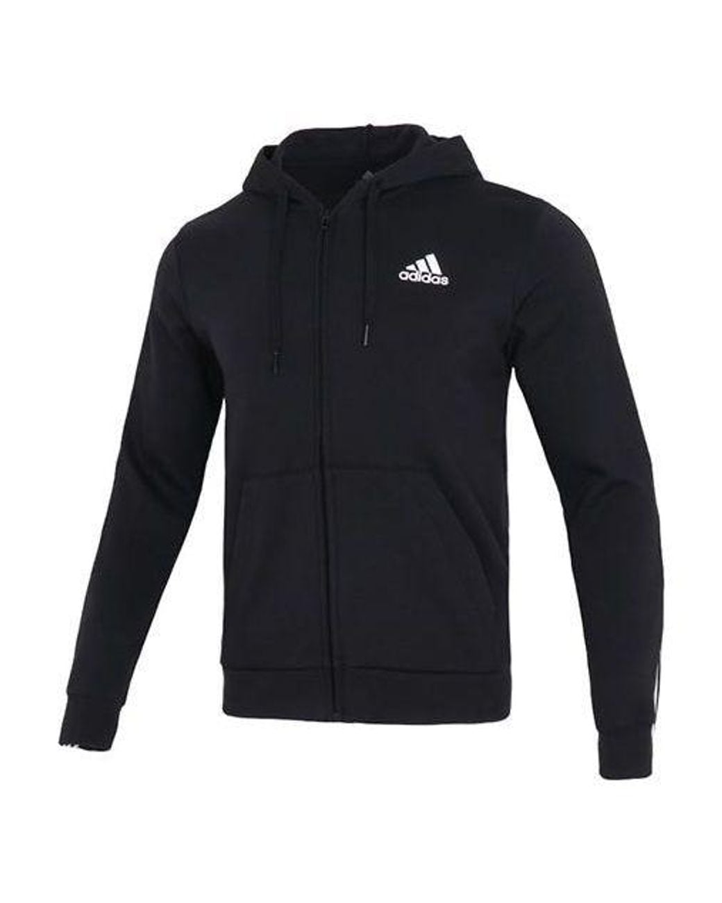 Adidas Blue Dk Fz Hd Casual Sports Knit Jacket for men