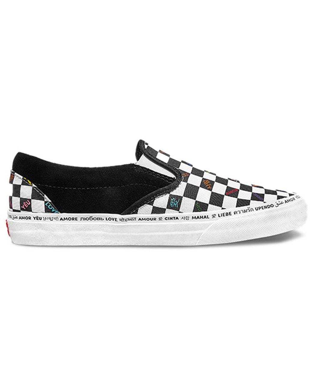 Vans Black Classic Slip-On Vlt Lx 'The Love Pack for men