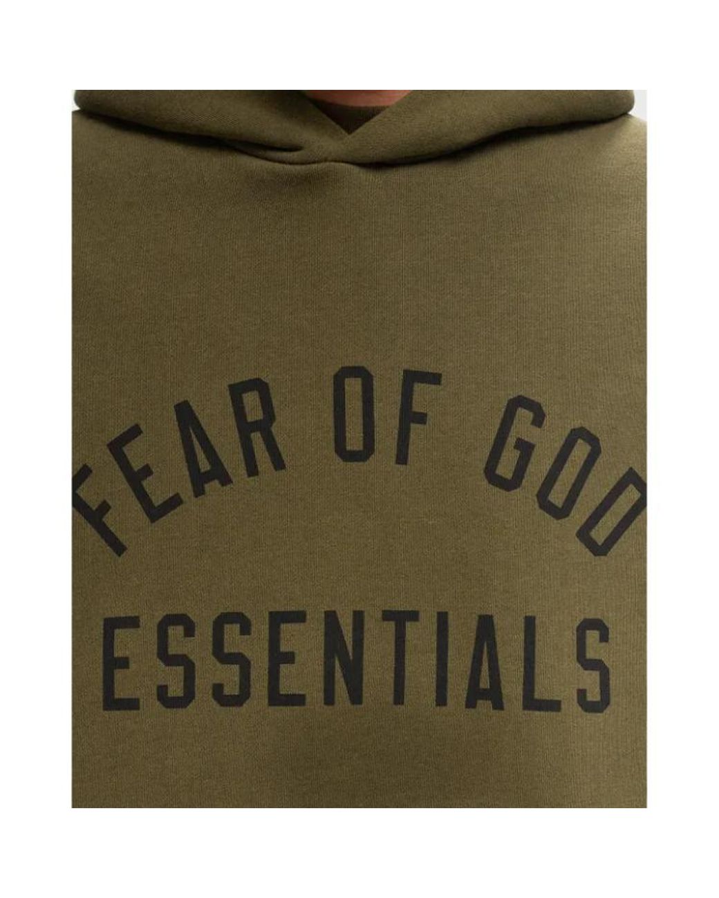 Fear Of God Green Fleece Hoodie for men