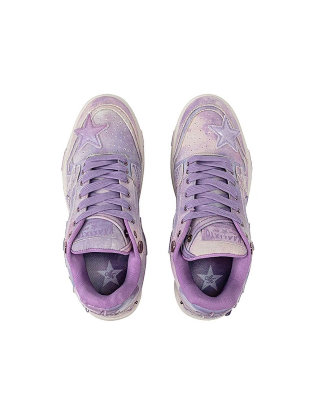 KAALIXTO Purple Skateboarding Mid 'Bandhnu Starry' for men