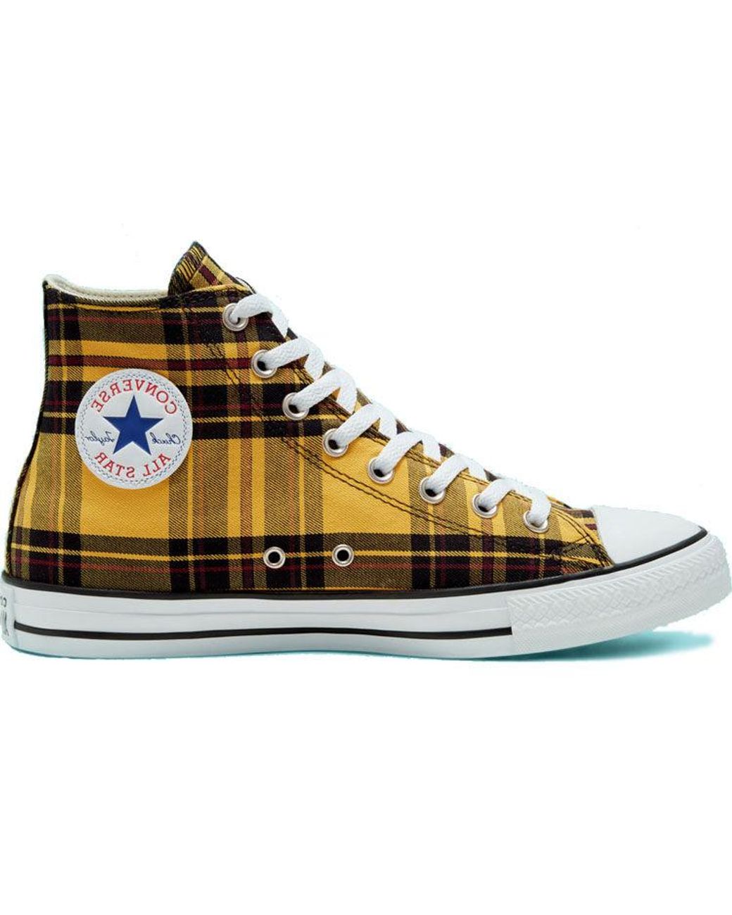 Converse Yellow Chuck Taylor All Star High 'Plaid Pack for men