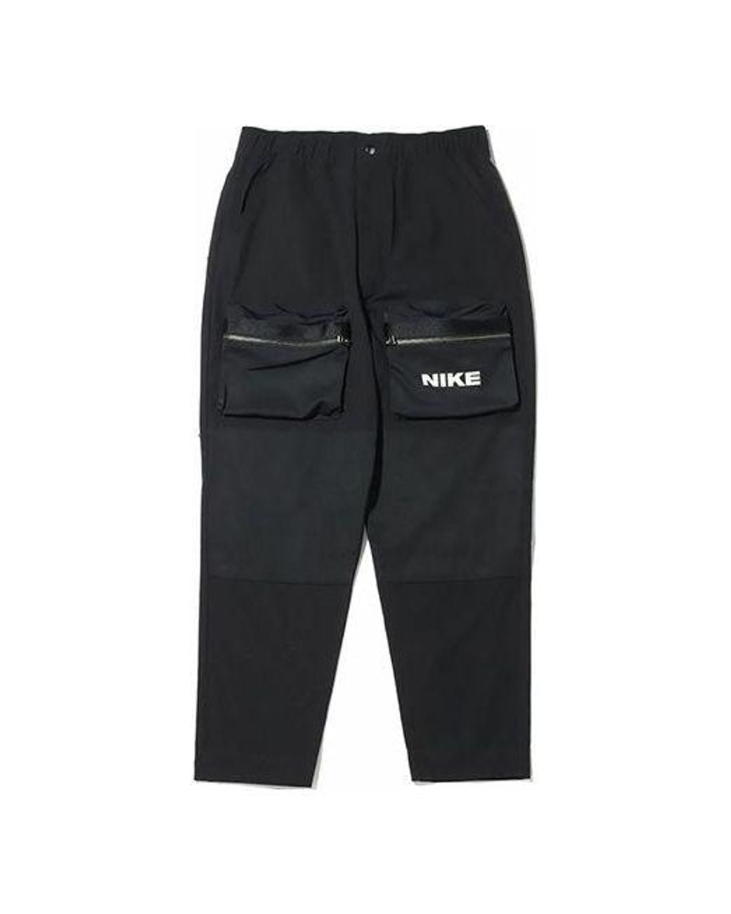 Nike Black City Made Cargo Logo Casual Sports Long Pants for men
