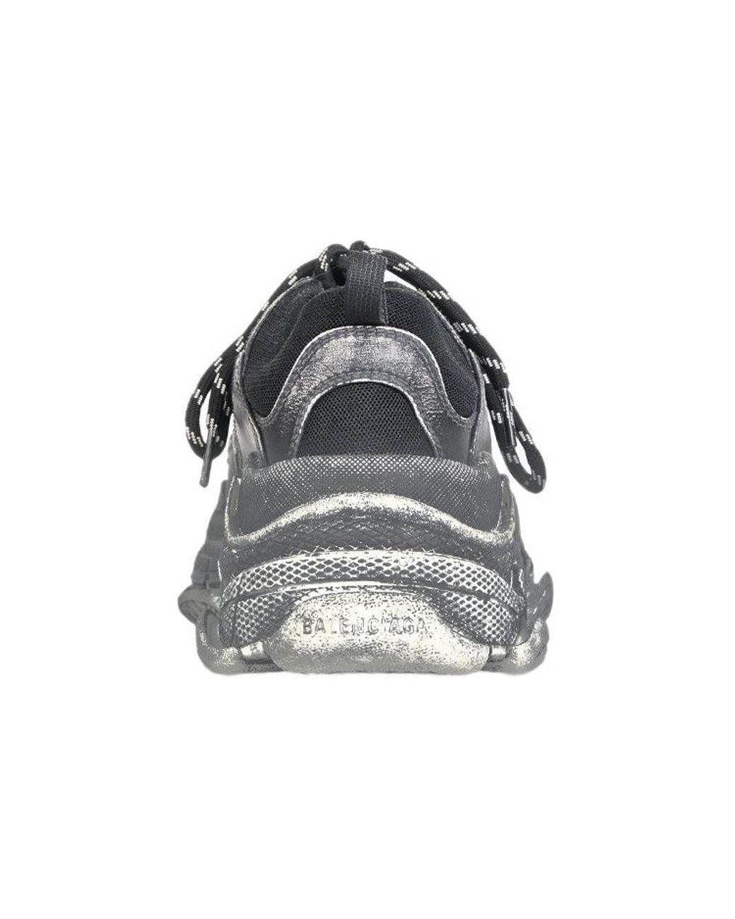 Balenciaga Gray Triple S 'Faded' for men