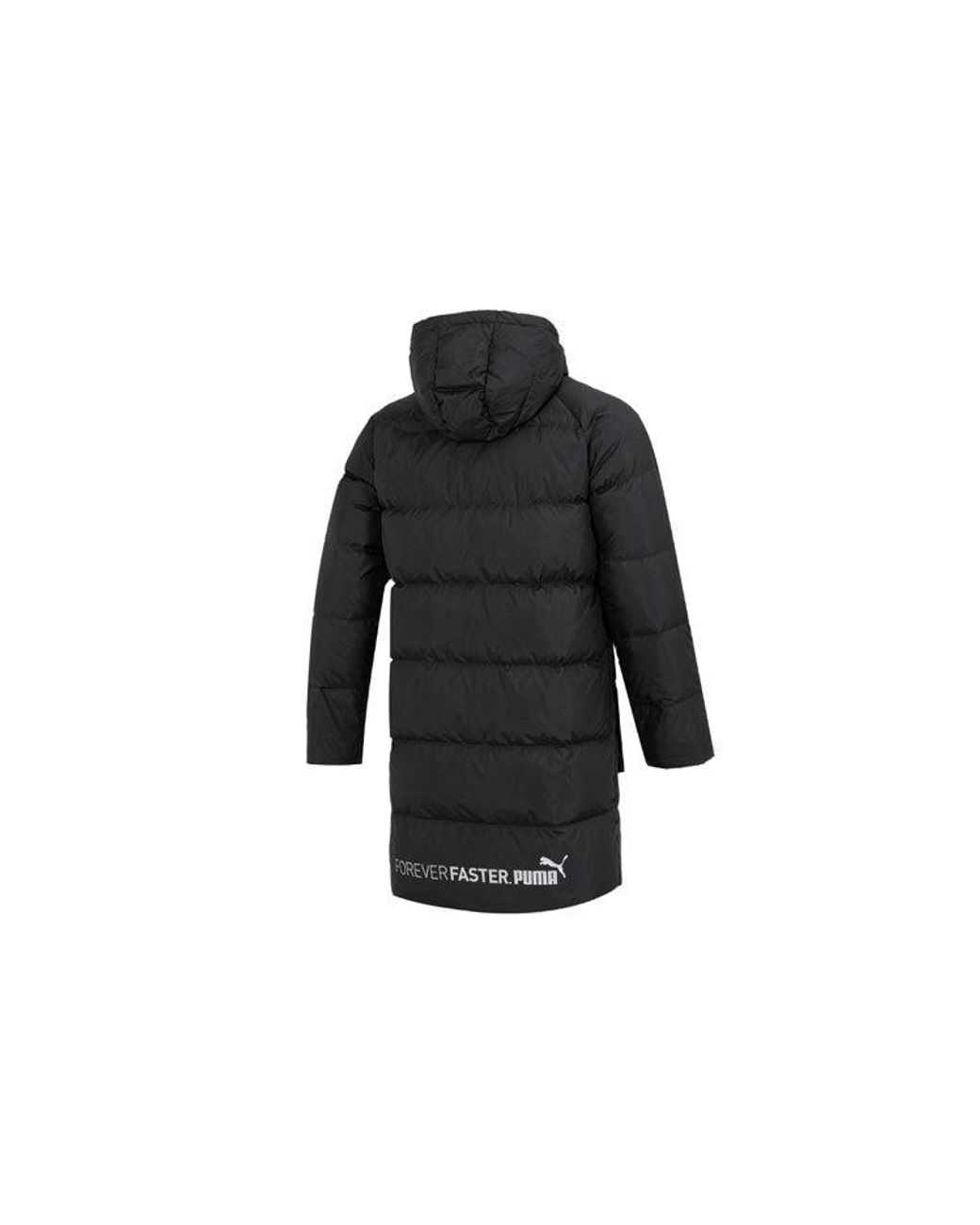 PUMA Black Das Long Down Jacket for men