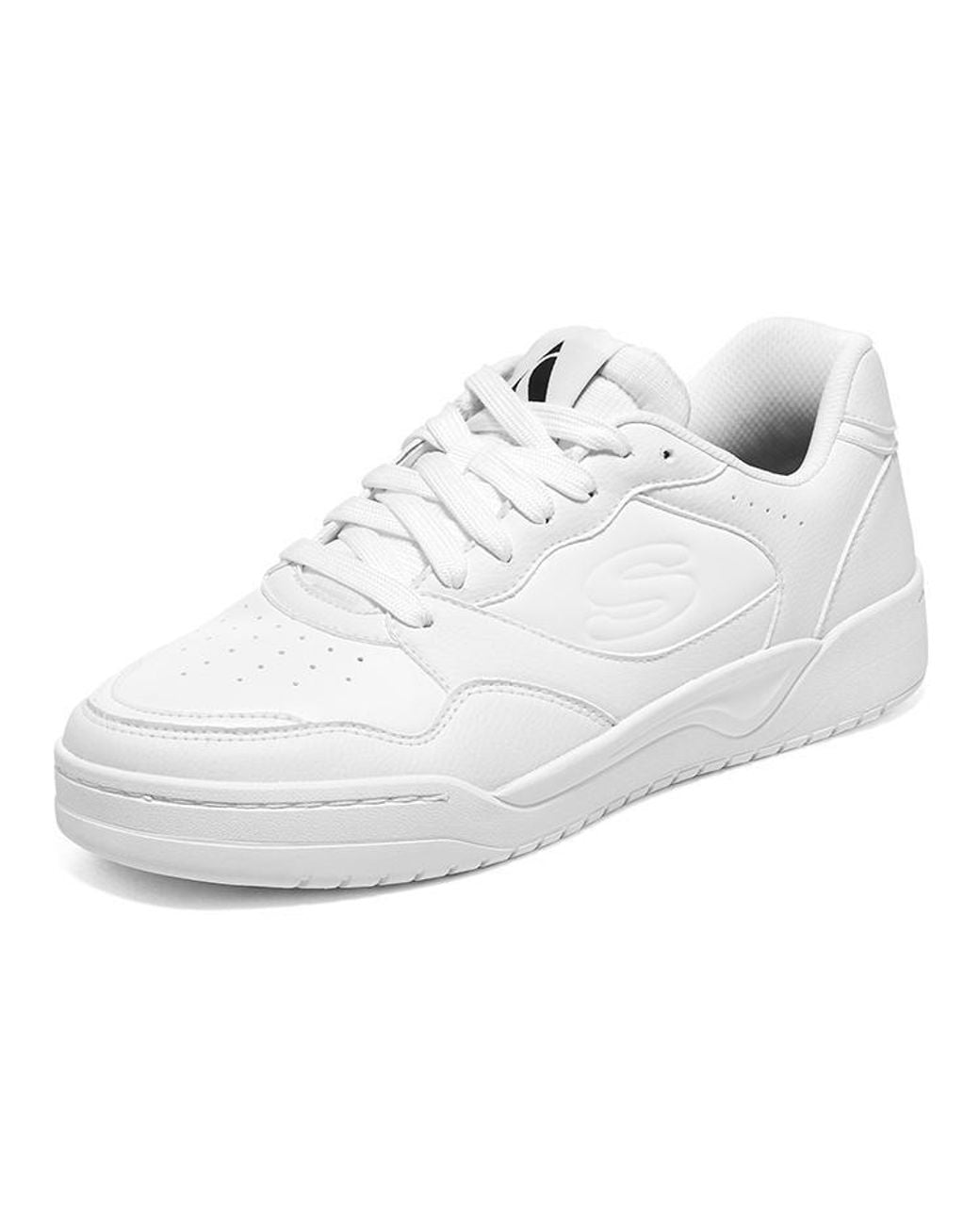 Skechers White Volley Low Varsity Trainers for men
