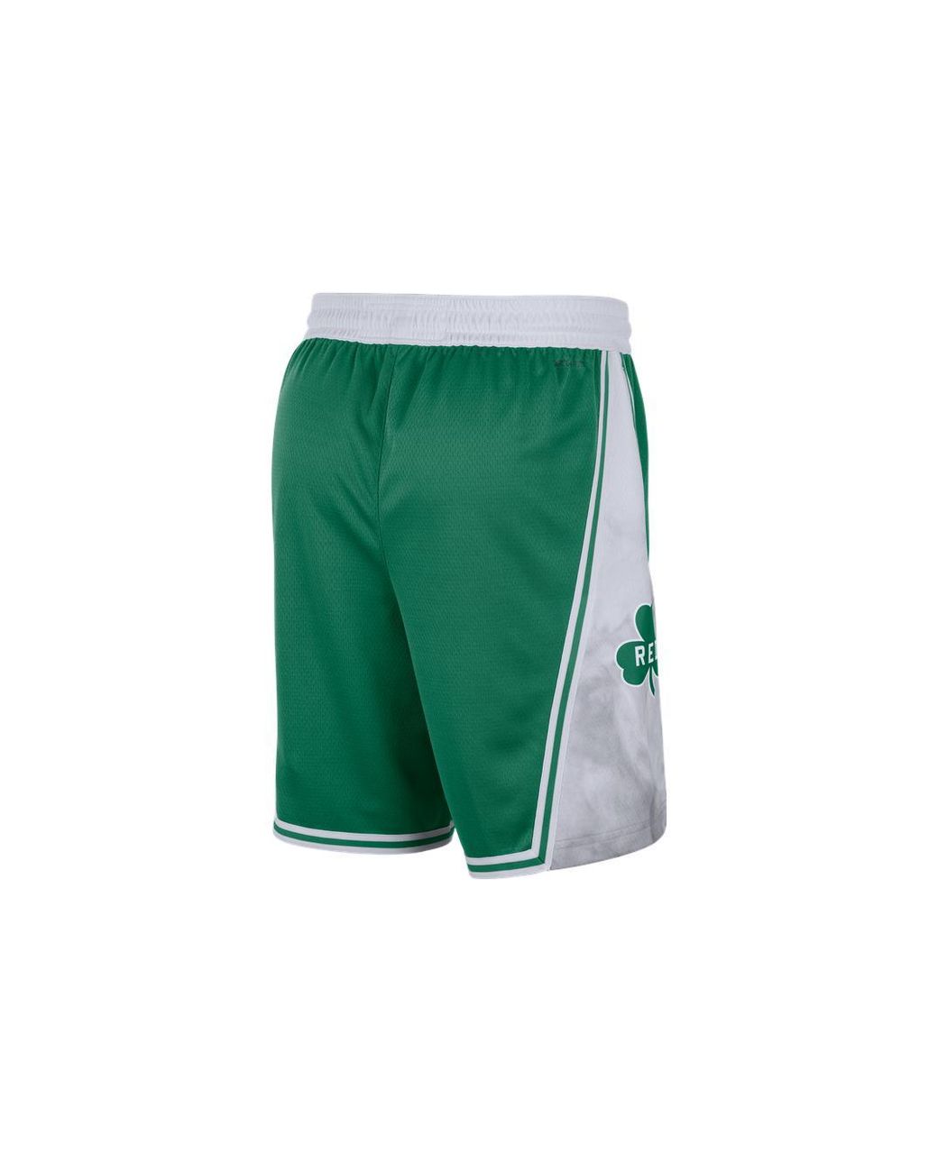 Nike Green Boston Celtics Colorblock Straight Shorts for men