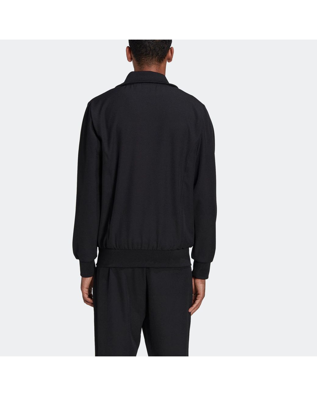 Adidas Originals X Spezial Crossover Chest Brand Logo Stand Collar Sports Jacket Black for men