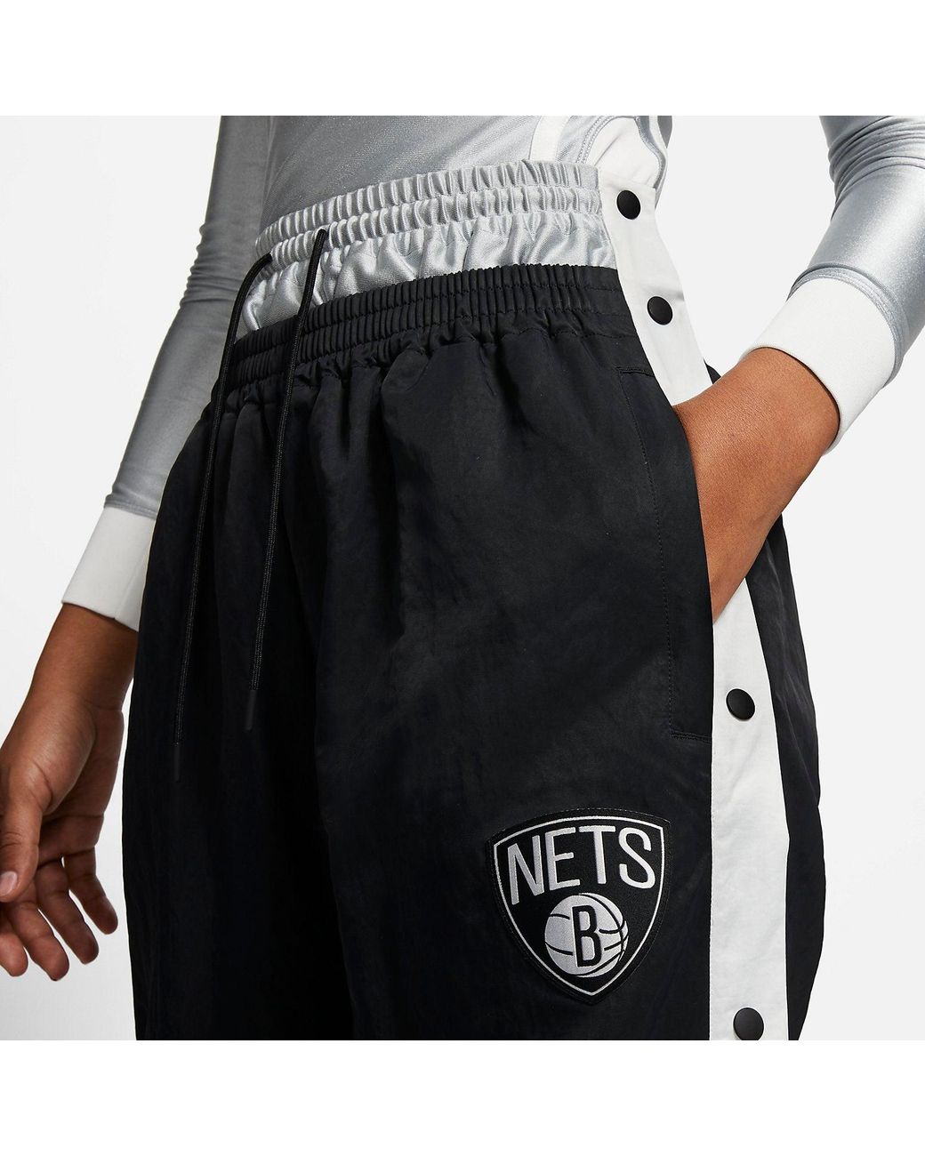 Nike Black (Wmns) X Ambush Nba Collection Nets Tearaway Pants Asia Sizing