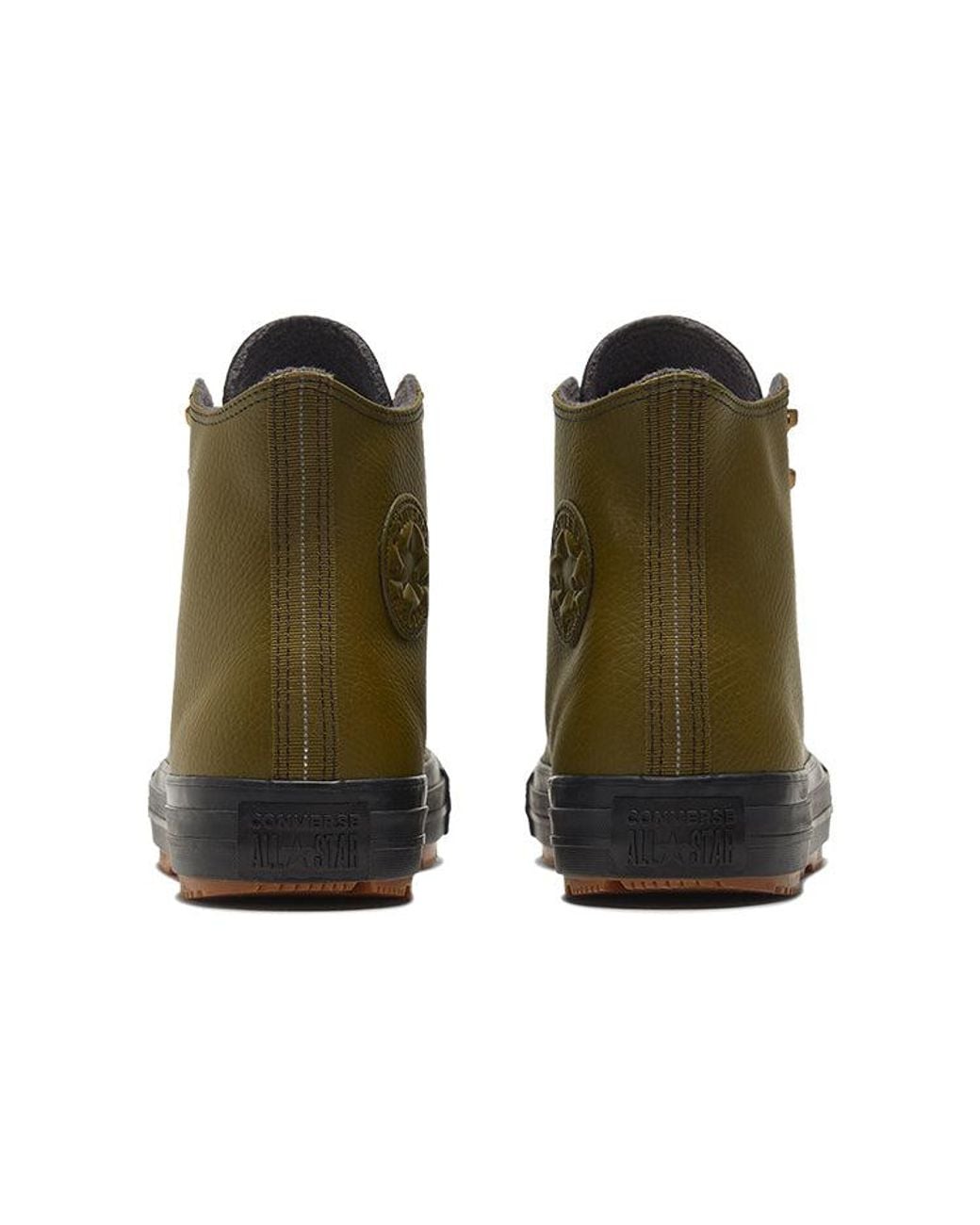 Converse Brown Chuck Taylor All Star Winter Leather High 'Dark Moss' for men