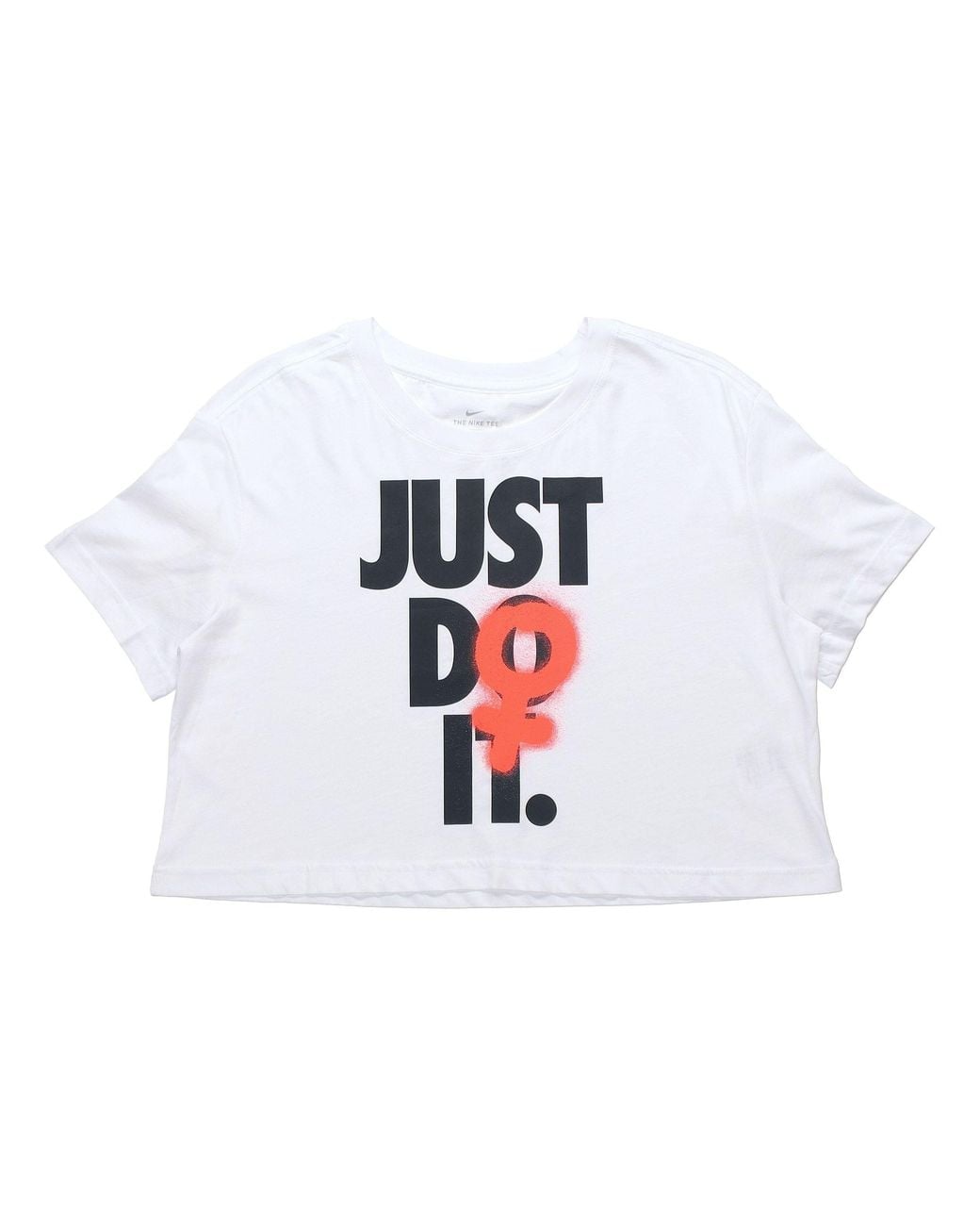 Nike White (Wmns) Nsw Rebel Crop Short Sleeve