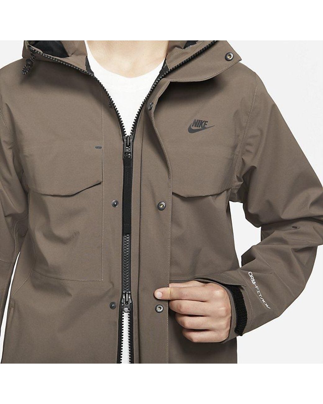 Nike Brown Sportswear Storm-Fit Adv M65 Shell Jacket 'Ironstone' for men