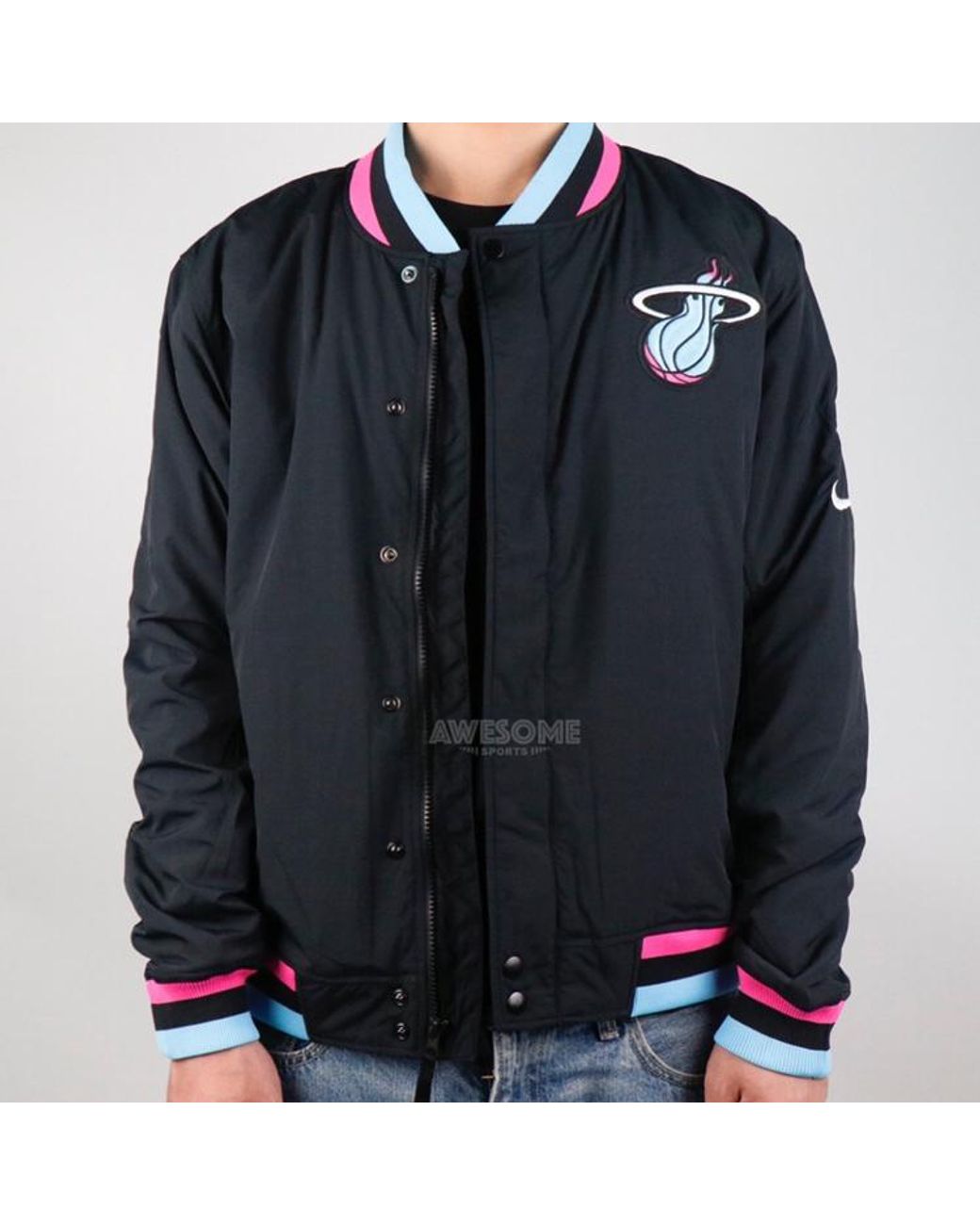 Nike Blue Nba Miami Heat Jacket for men