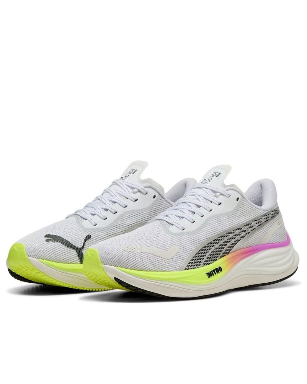 PUMA White Velocity Nitro 3 Pure Alert' for men