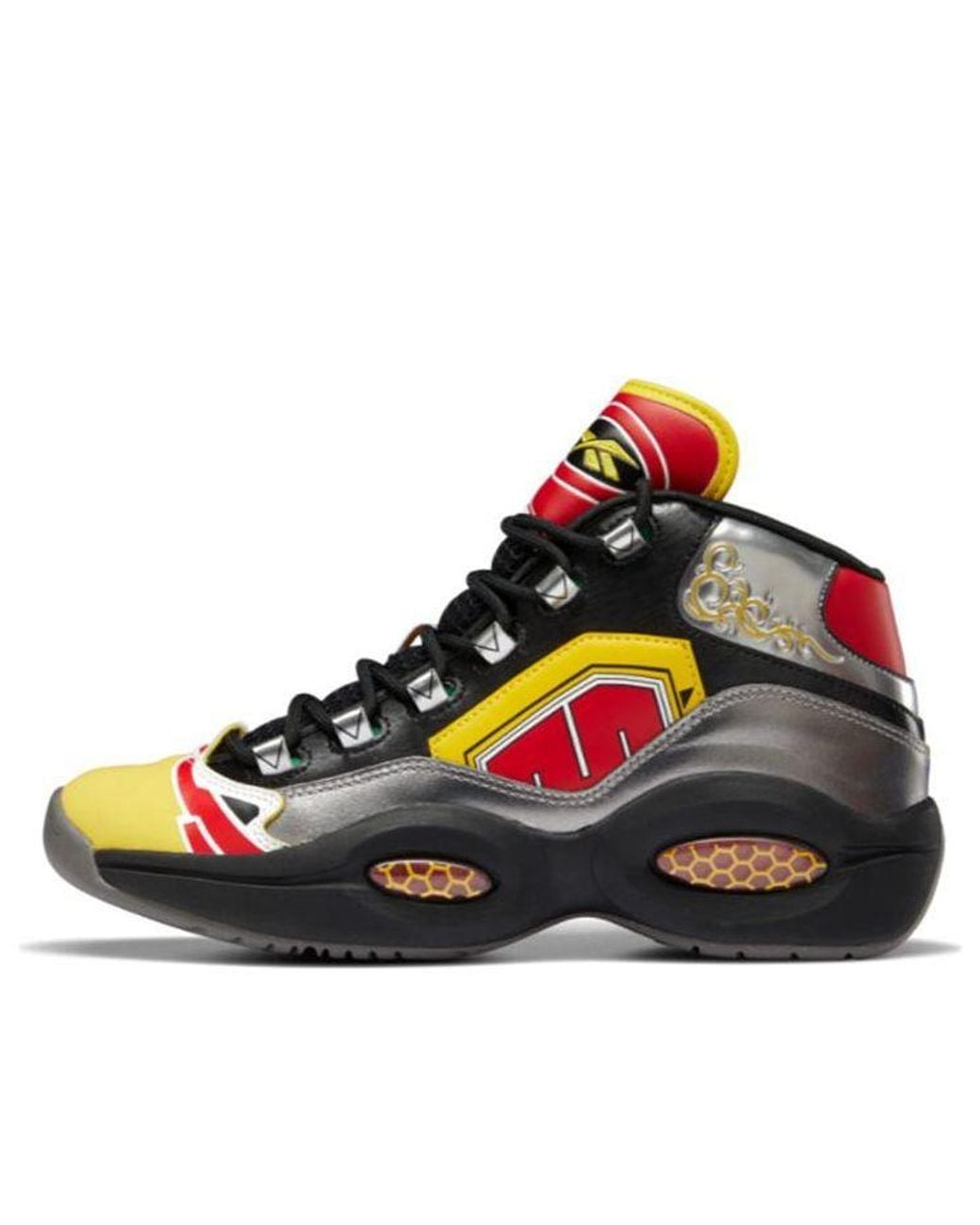Reebok Red Power Rangers X Question Mid 'Megazord Battle Mode! for men