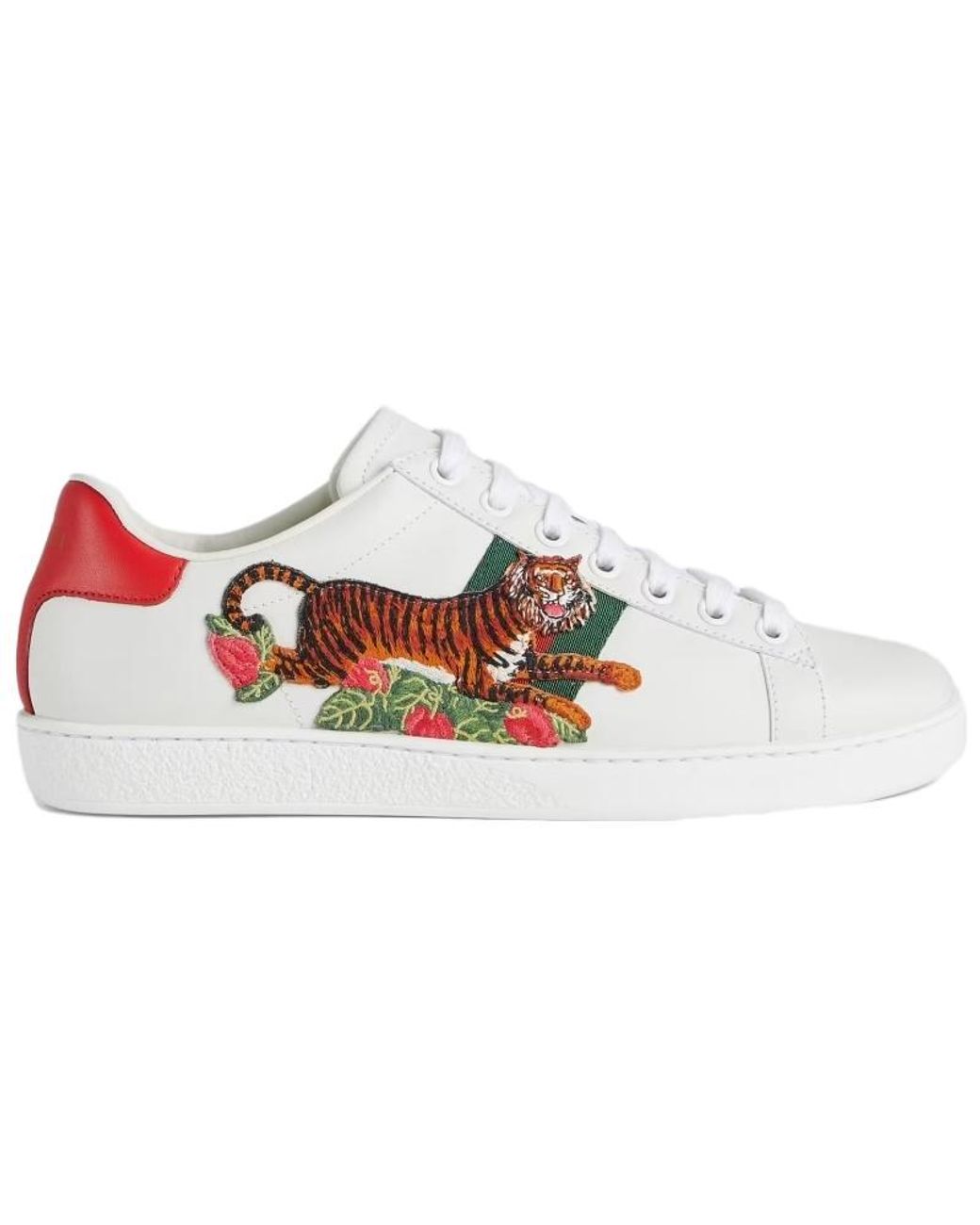 Gucci White (Wmns) Ace 'Tiger Patch'