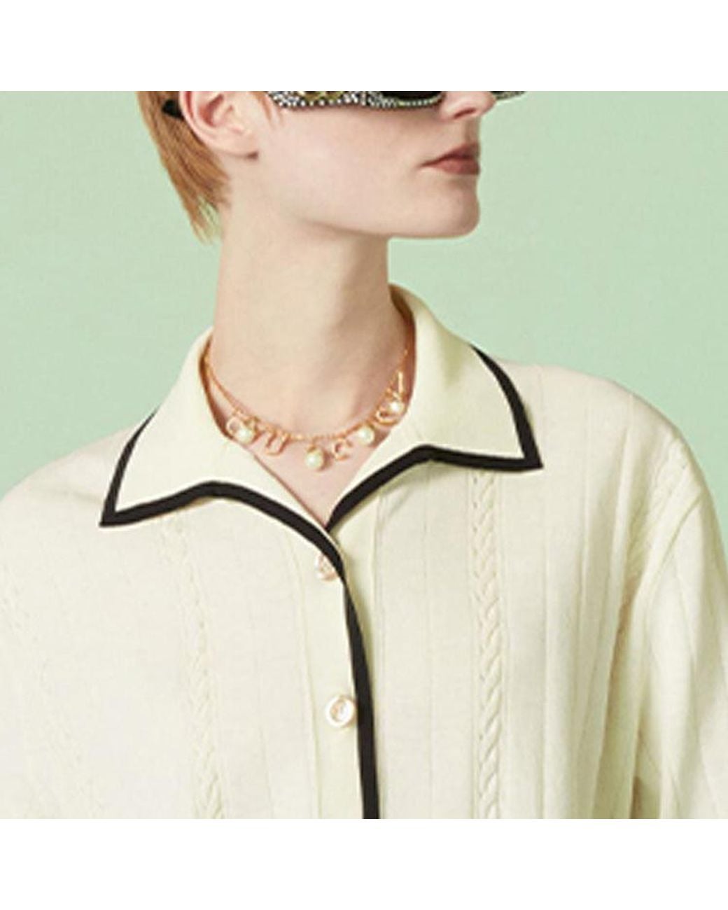 Gucci Natural (Wmns) Cotton Cardigan With Interlocking G 'Ivory'