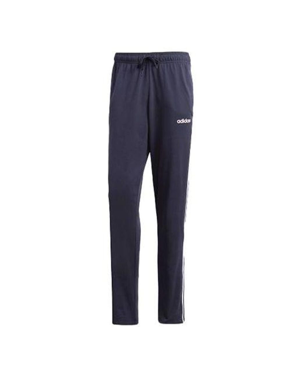 Adidas Blue Plaid Applique Knitted Sports Long Pants for men