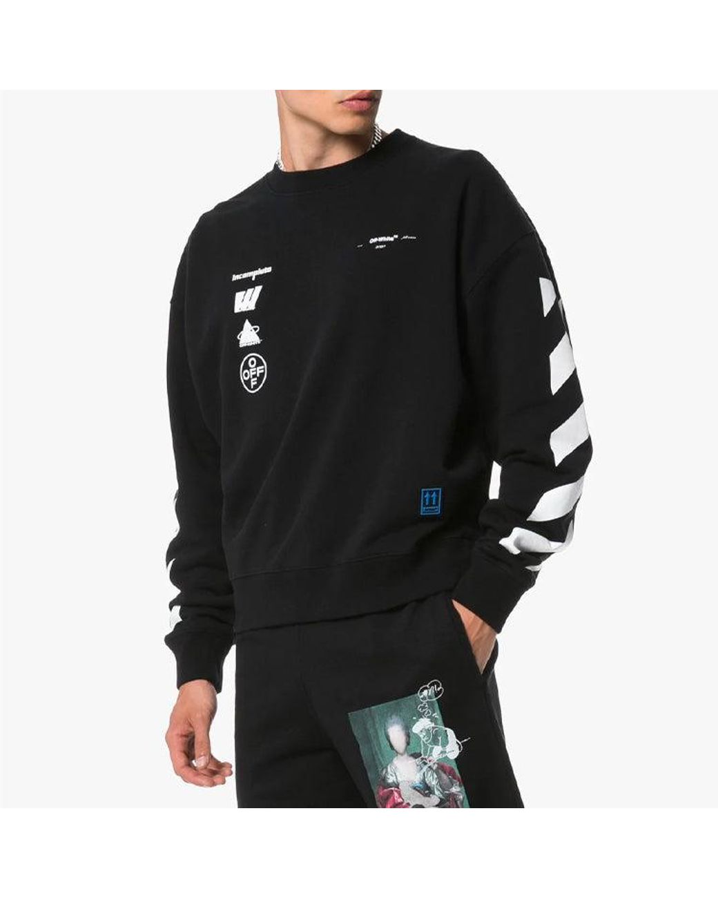 Off-White c/o Virgil Abloh Blue C/O Virgil Abloh Diag Mariana De Silva Over Sweatshirt for men