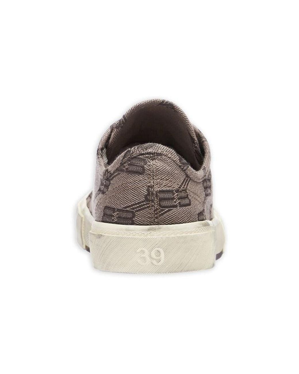 Balenciaga Brown (Wmns) Paris Low Top Sneakers Bb Monogram Cotton And Rubber'