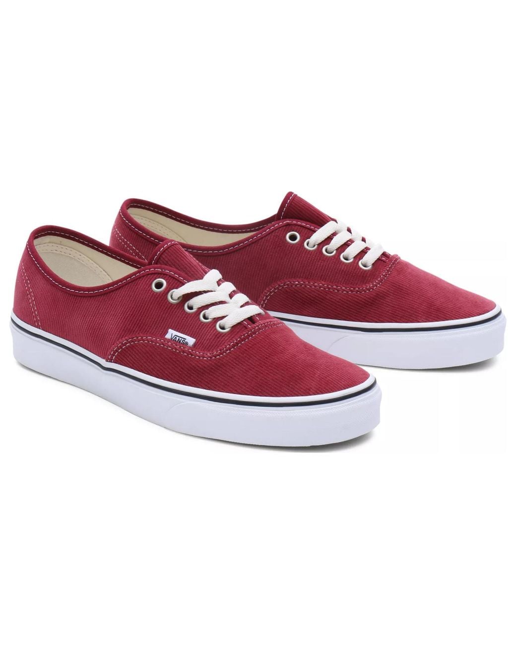 Vans Red Authentic Corduroy for men