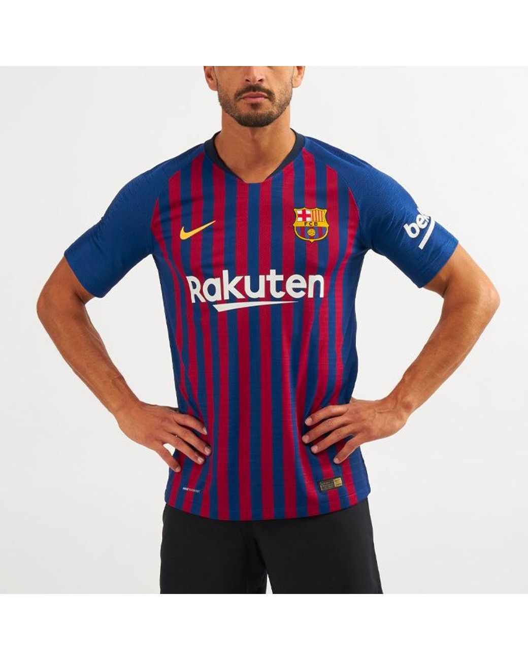 Nike Blue Fc Barcelona 2018 Authentic Home Jersey 'Blaugrana' for men