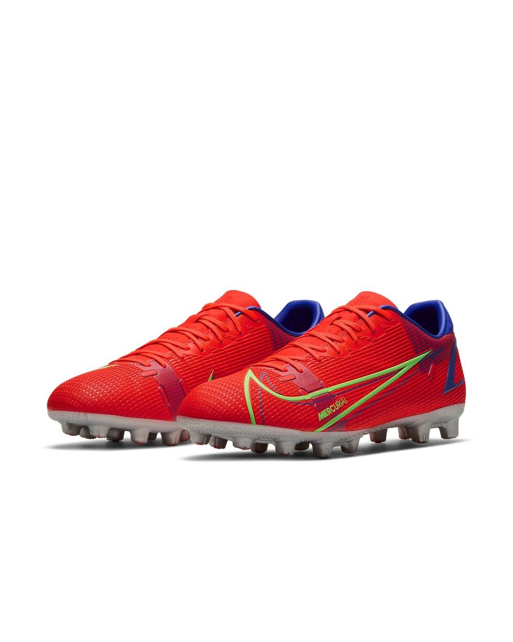 Nike Red Mecurial Vapor 14 Academy Hg Hard Ground Cleats 'Bright Crimson Burst' for men