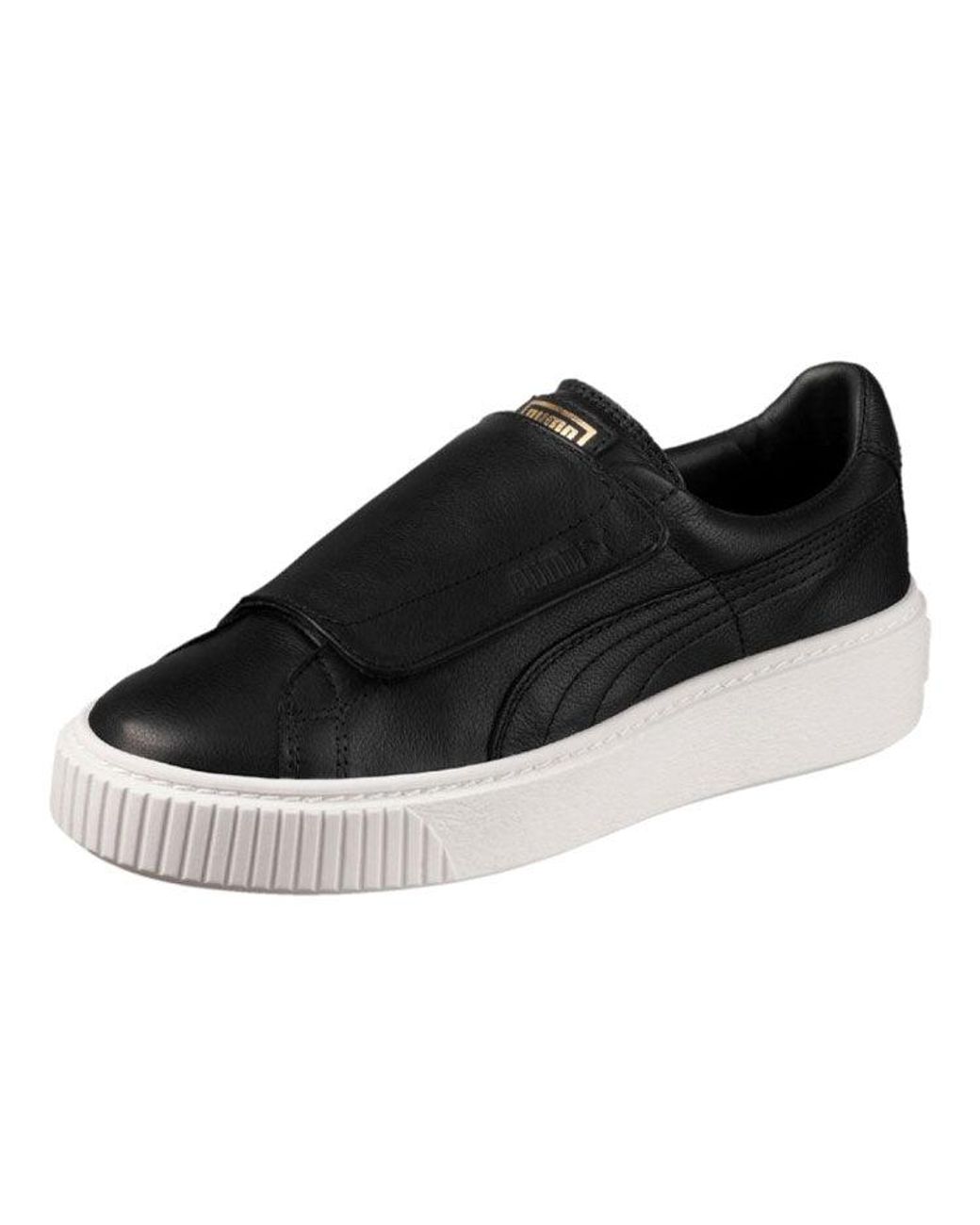 PUMA Black (Wmns) Basket Platform Big Strap