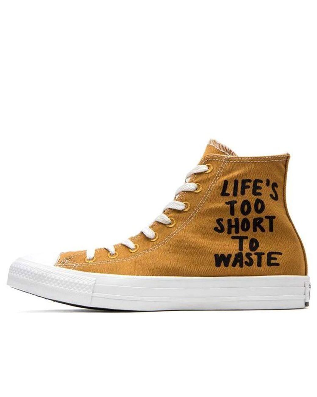 Converse Chuck Taylor All Star Hi Renew 'life's Too Short To Waste' in  Brown for Men | Lyst