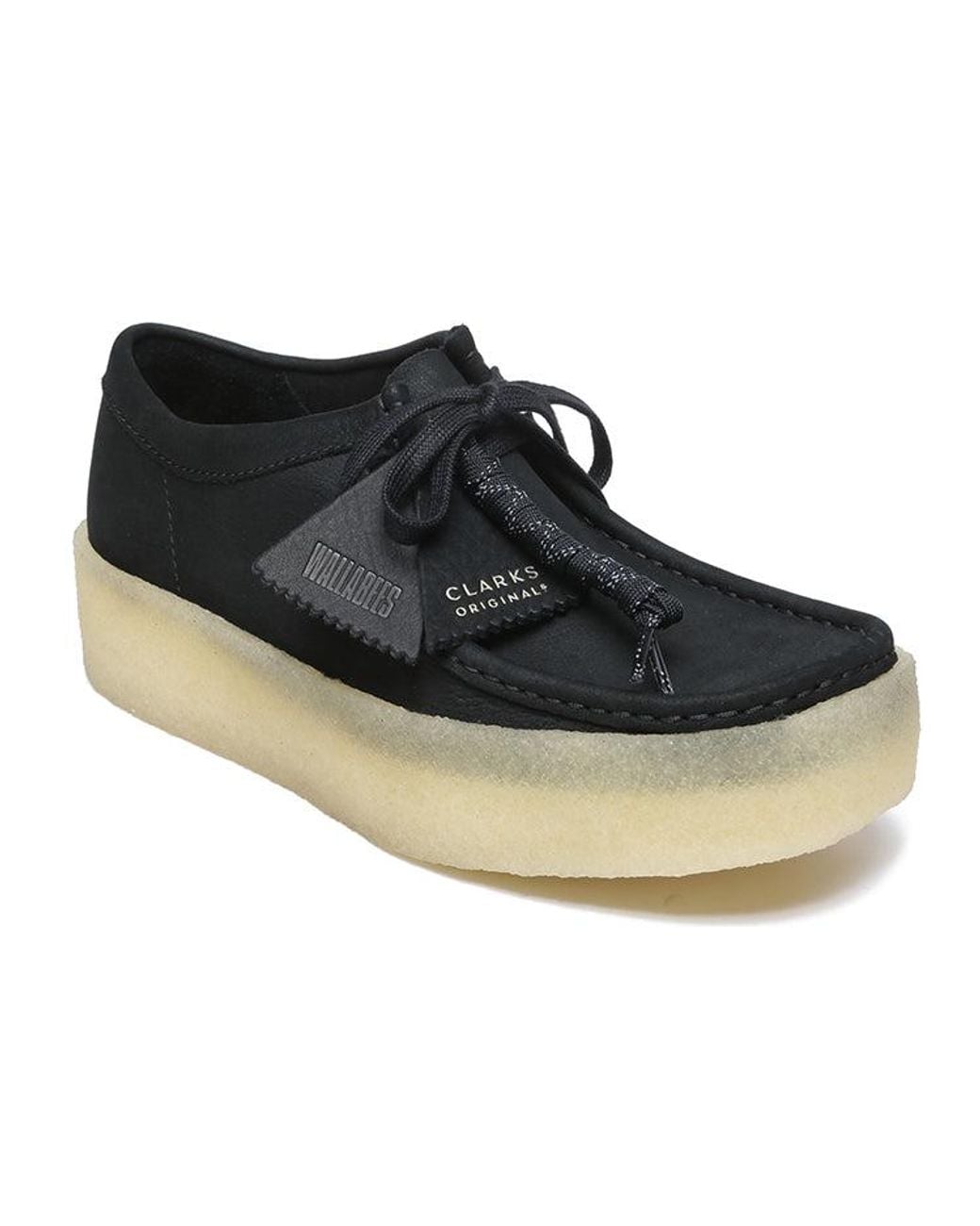 Clarks Black Wallabee Cup Nubuck' for men