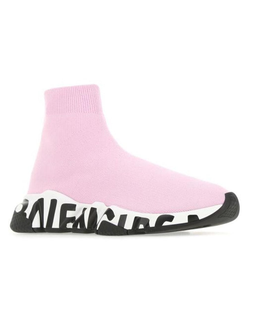Balenciaga Pink (Wmns) Speed Trainer 'Midsole Graffiti
