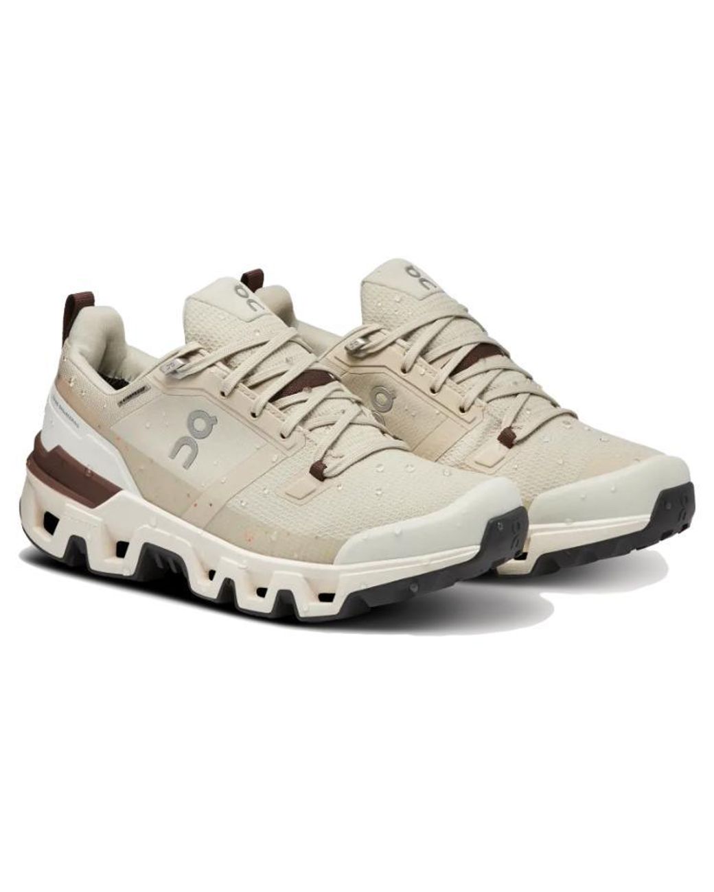 On Shoes White (Wmns) Cloundwander Waterproof 'Sand Ivory'