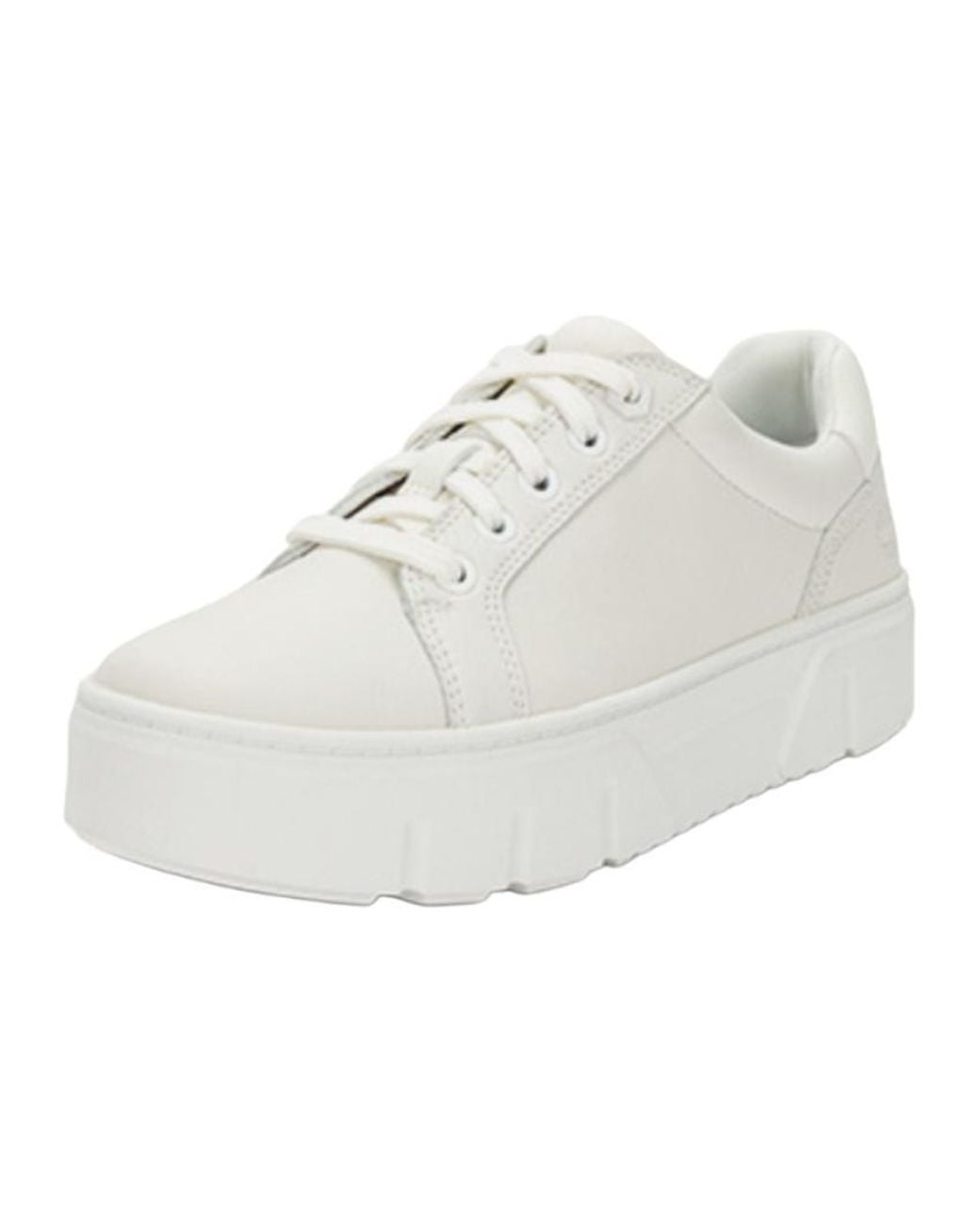 Timberland White (Wmns) Low Lace Up Sneakers Full Grain'