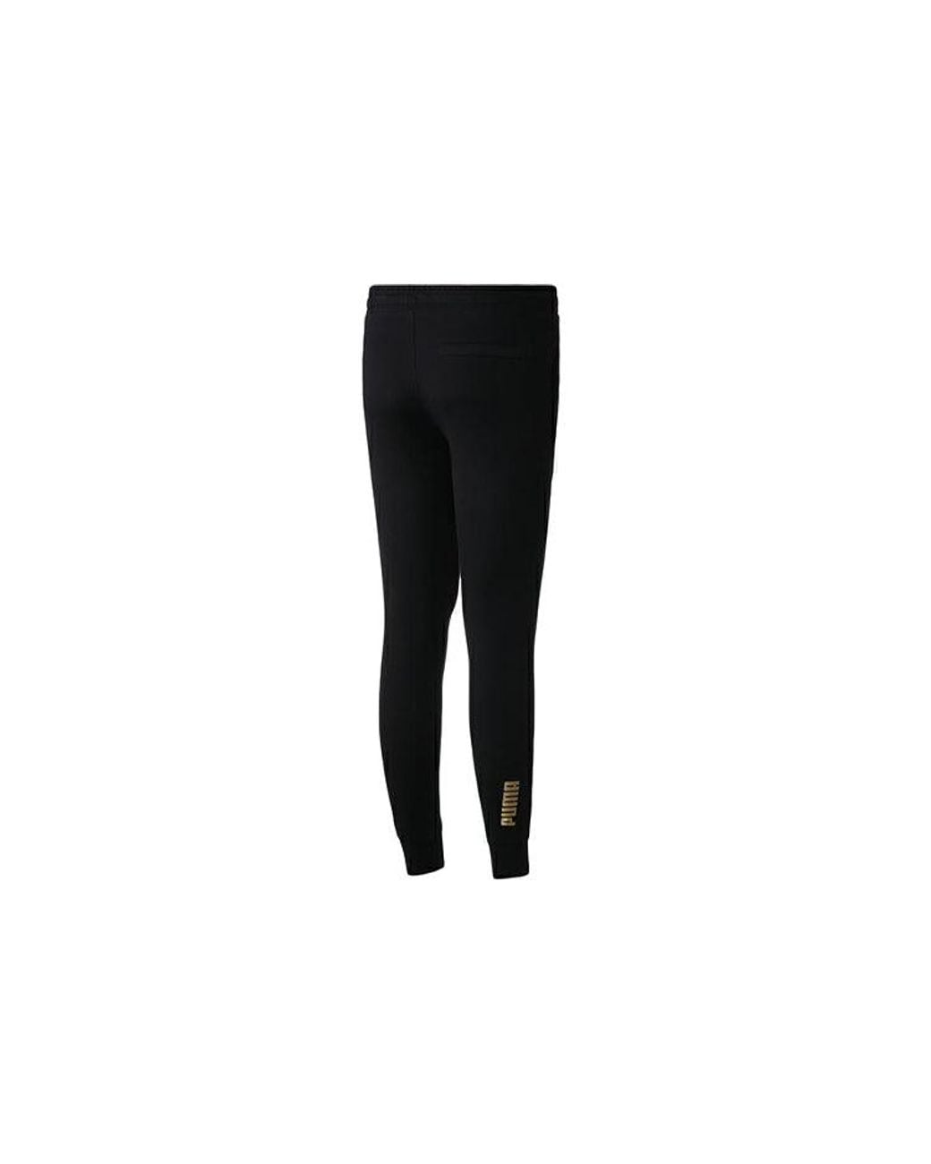 PUMA Black Essentials Metallic Pants for men