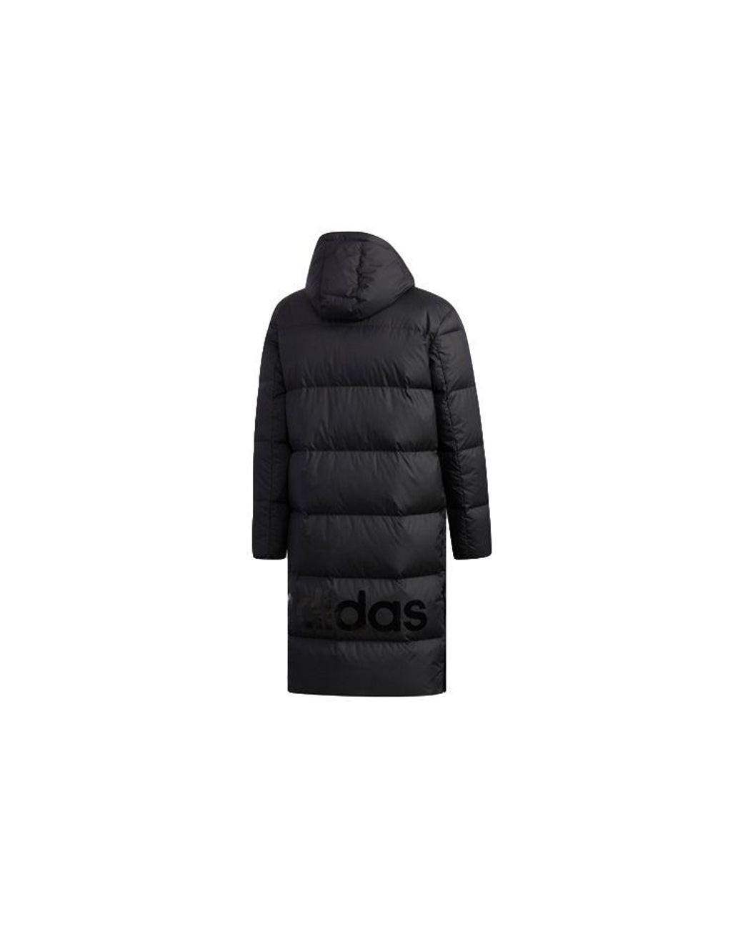 Adidas Black Neo High Collar Long Down Jacket for men