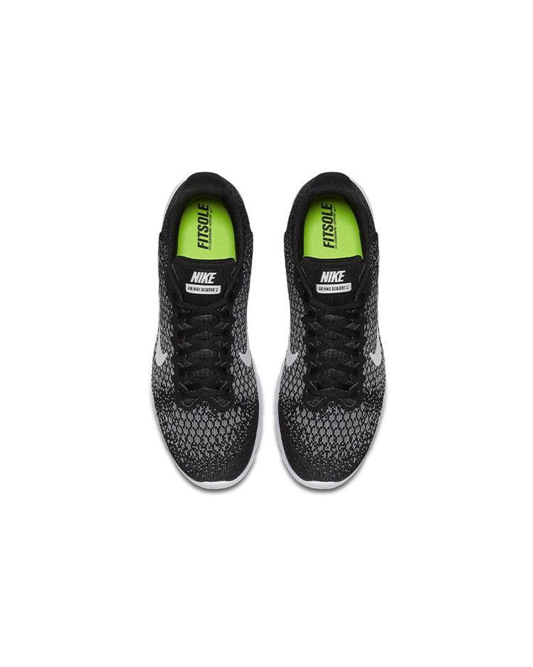 Nike Black Air Max Sequent 2 Dark' for men
