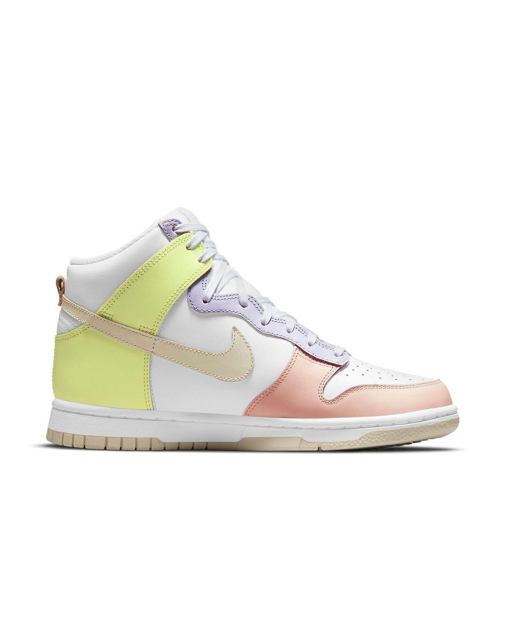 Nike White (Wmns) Dunk High 'Lemon Twist'