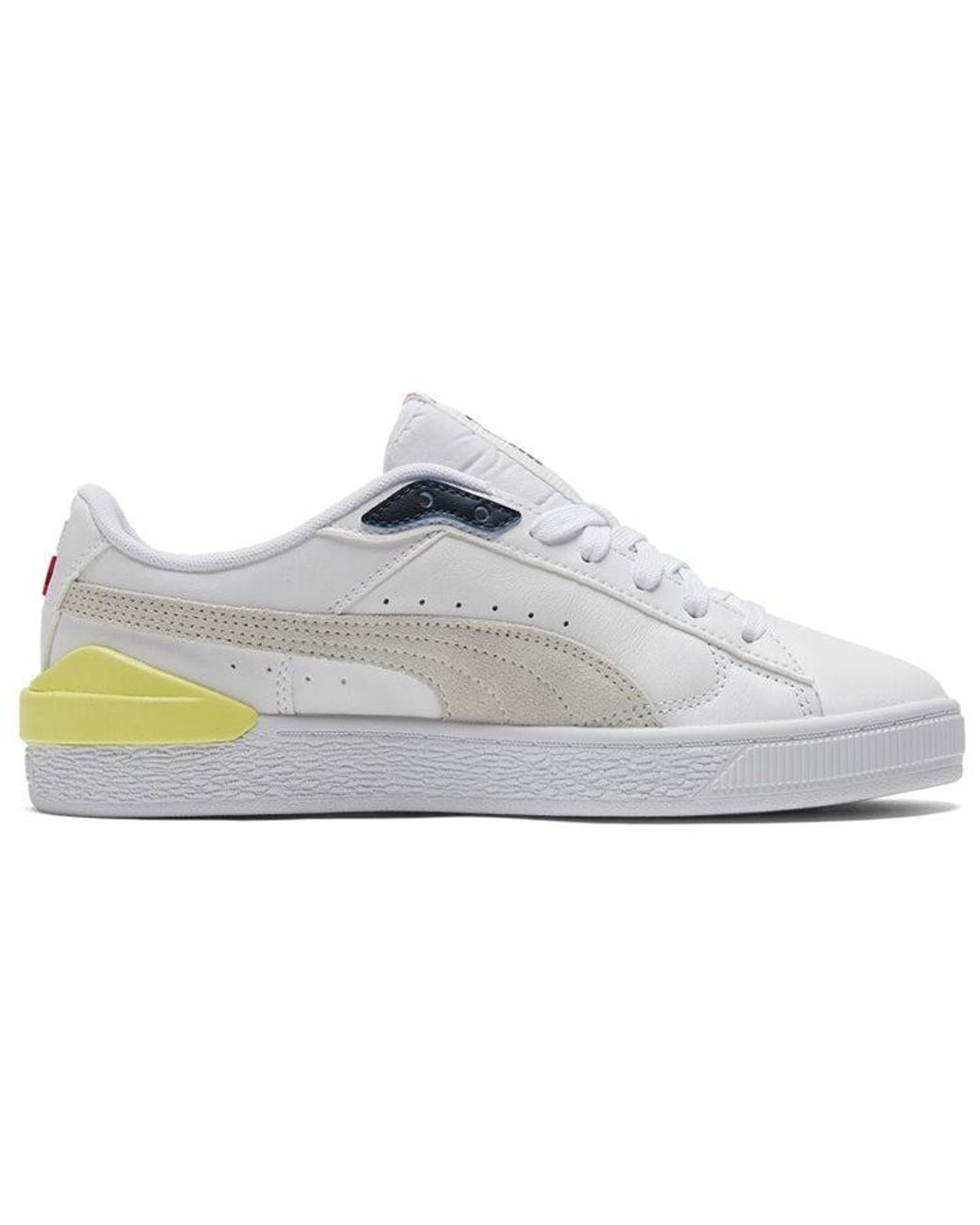 PUMA White Suede Bloc Pear' for men