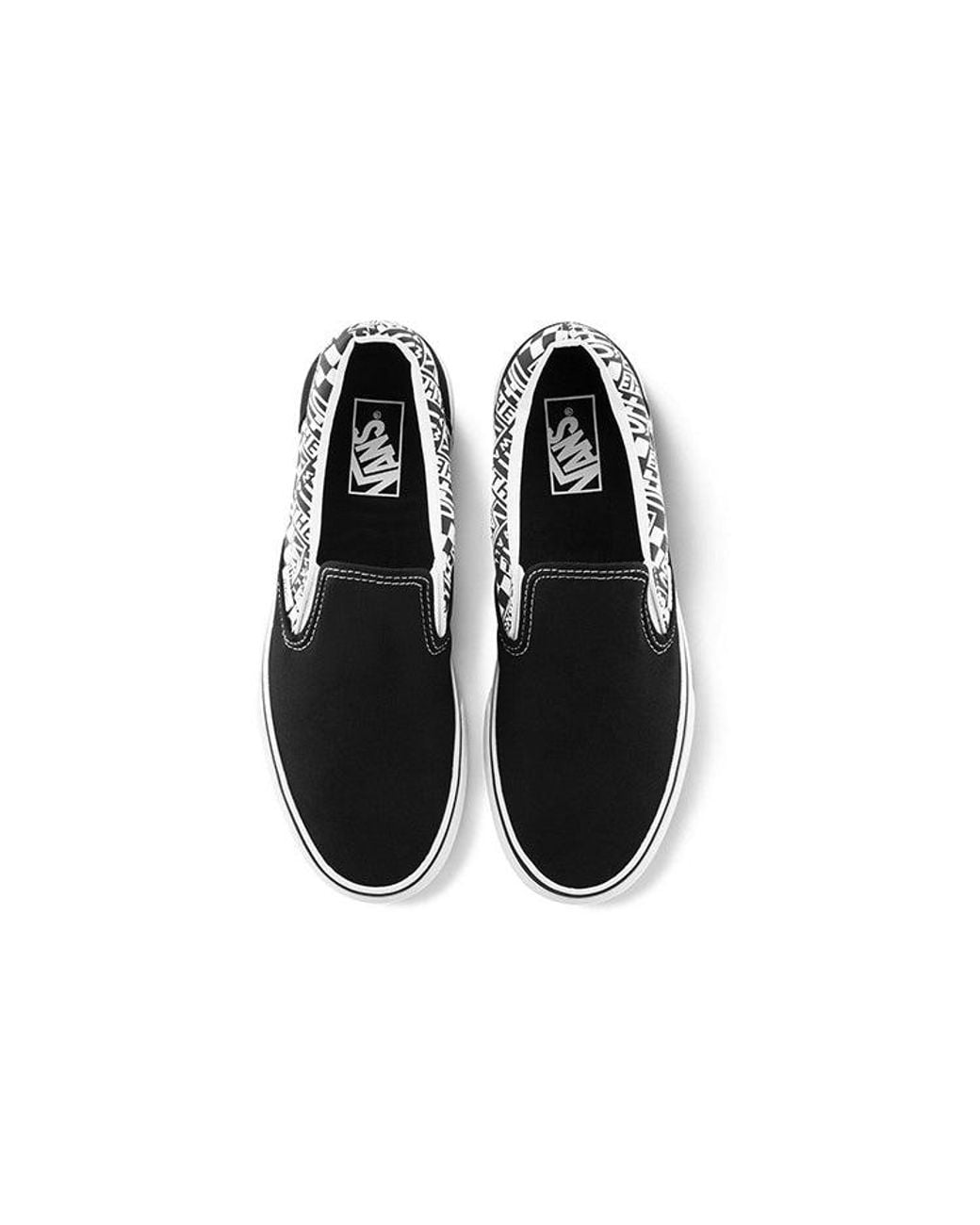 Vans Black Classic Slip-On (Off The Wall) Bl for men