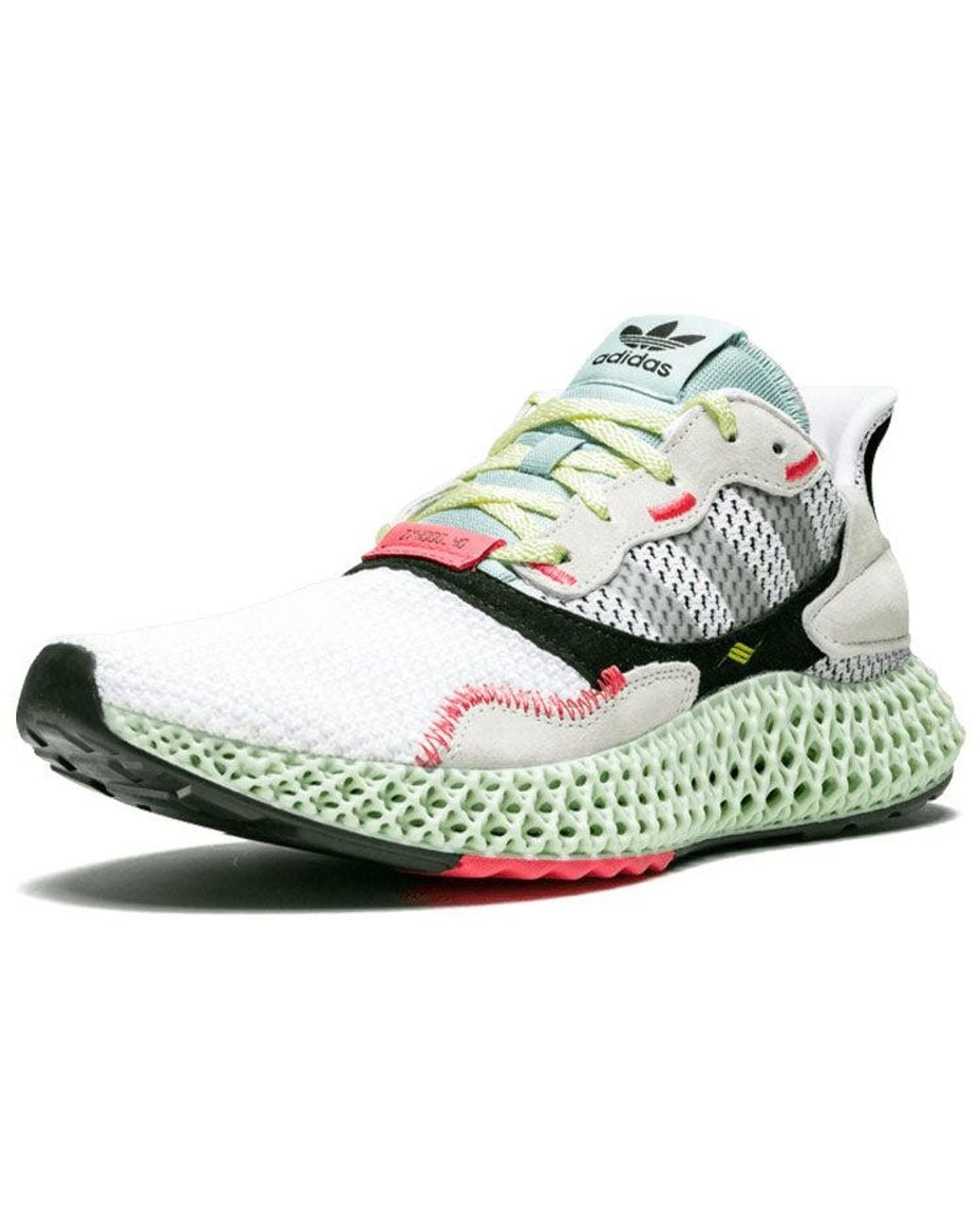 Adidas White Zx 4000 Futurecraft 4D for men